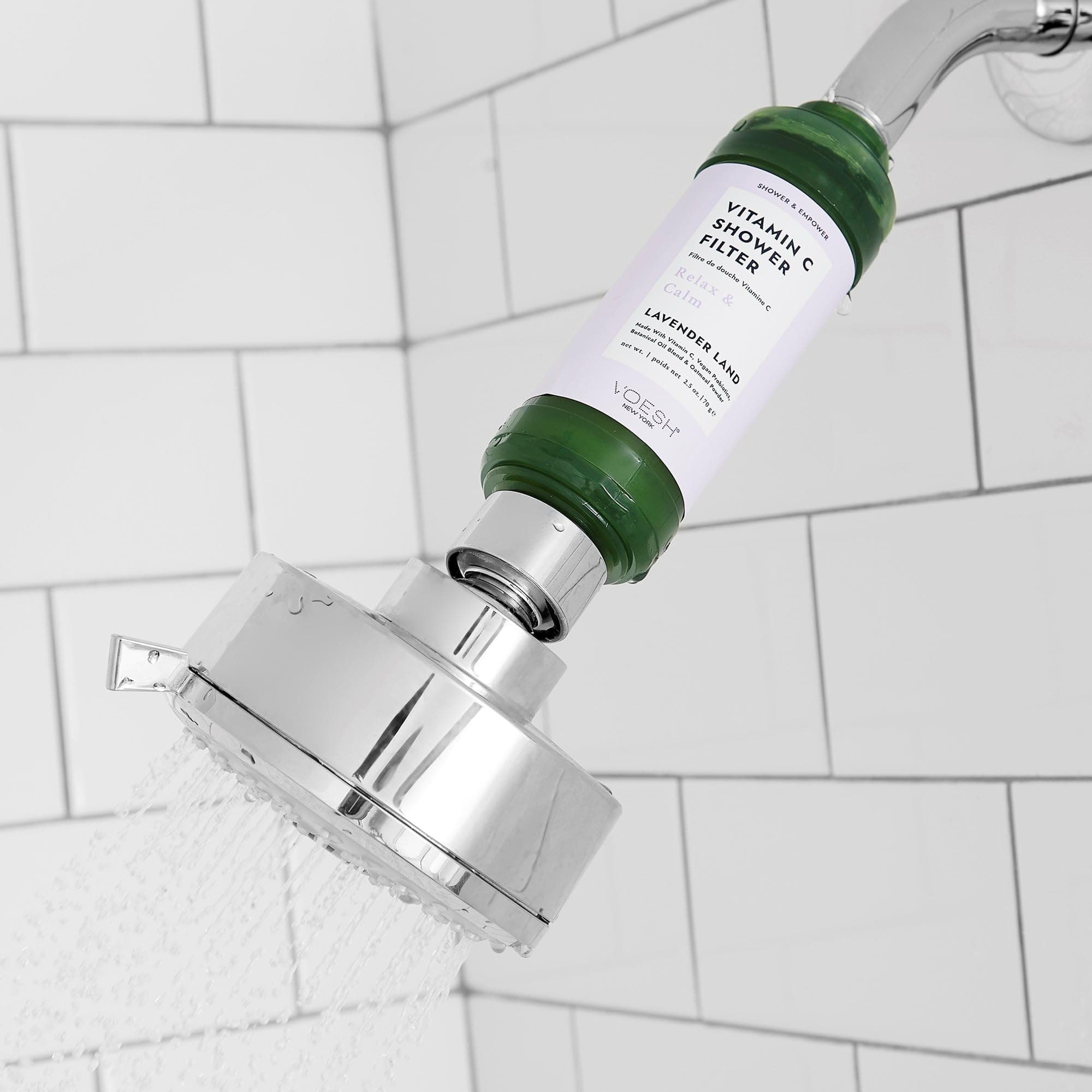 VOESH Vitamin C Shower Filter, Lavender Land, Shower Aromatherapy, Water Purifier, Water Softener, Vegan Probiotics, Spa Shower Head, Water Filter, Shower Self-Care thumbnail 3