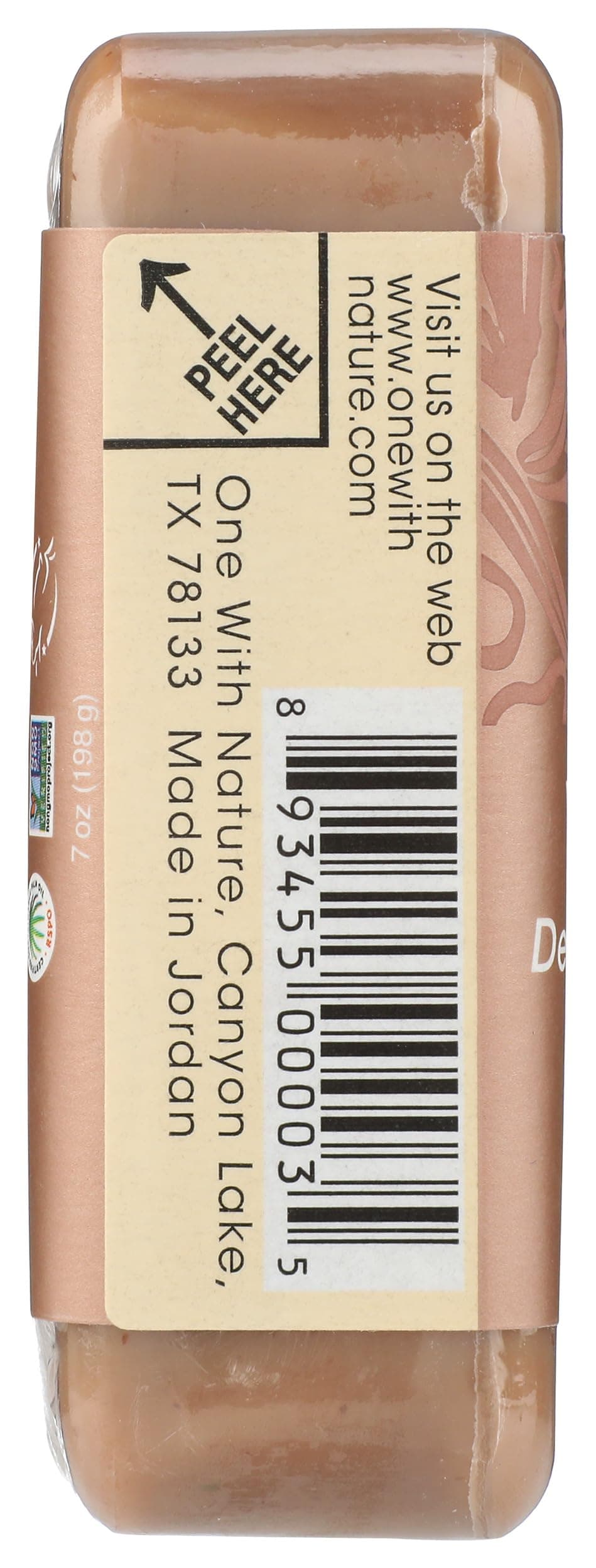 One With Nature Vanilla Oatmeal Dead Sea Mineral Soap, 7 Ounce Bar thumbnail 4