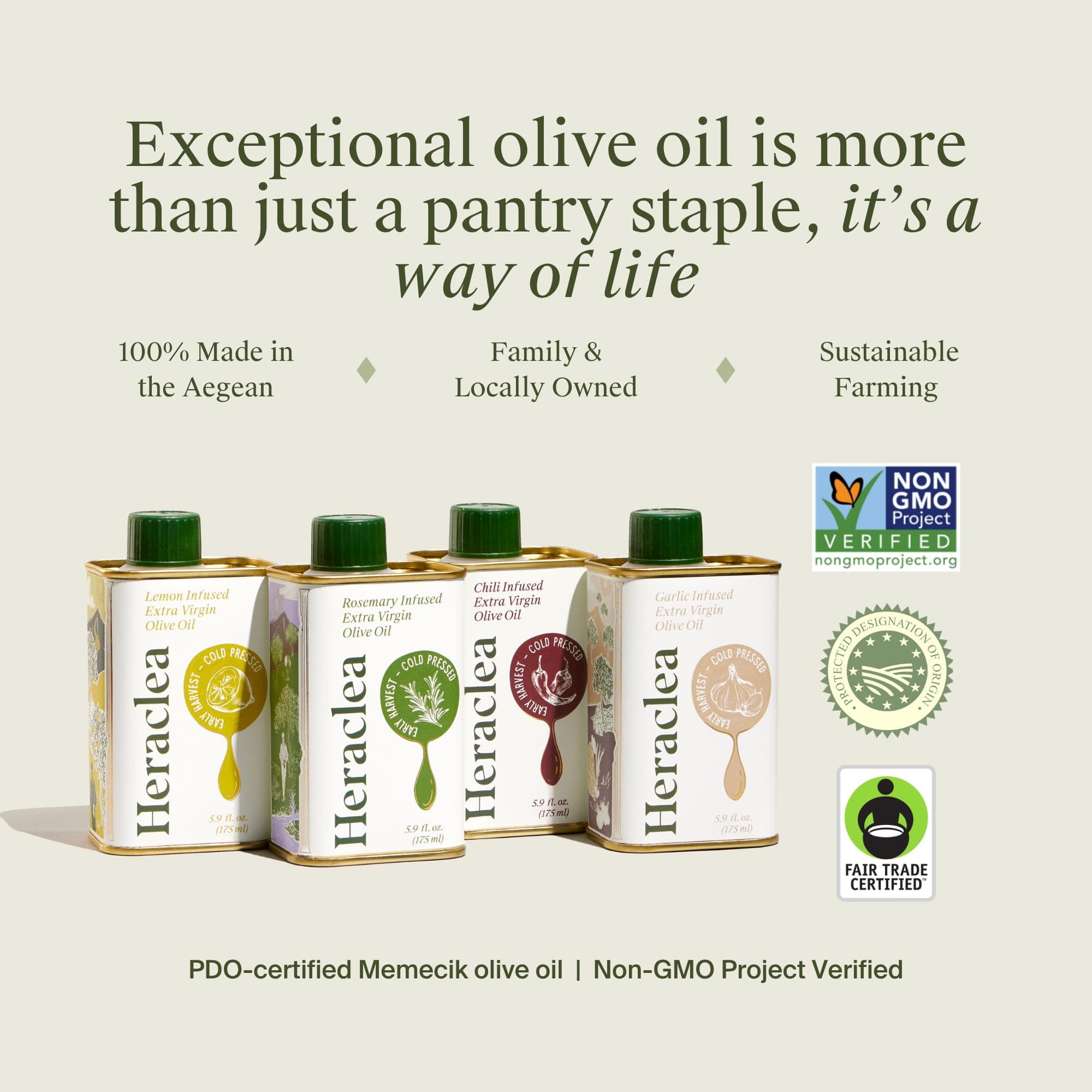 Heraclea - Lemon Infused - Extra Virgin Olive Oil - Extra Virgin - Cold Pressed - Polyphenol Rich EVOO - 5.9oz Bottle thumbnail 7