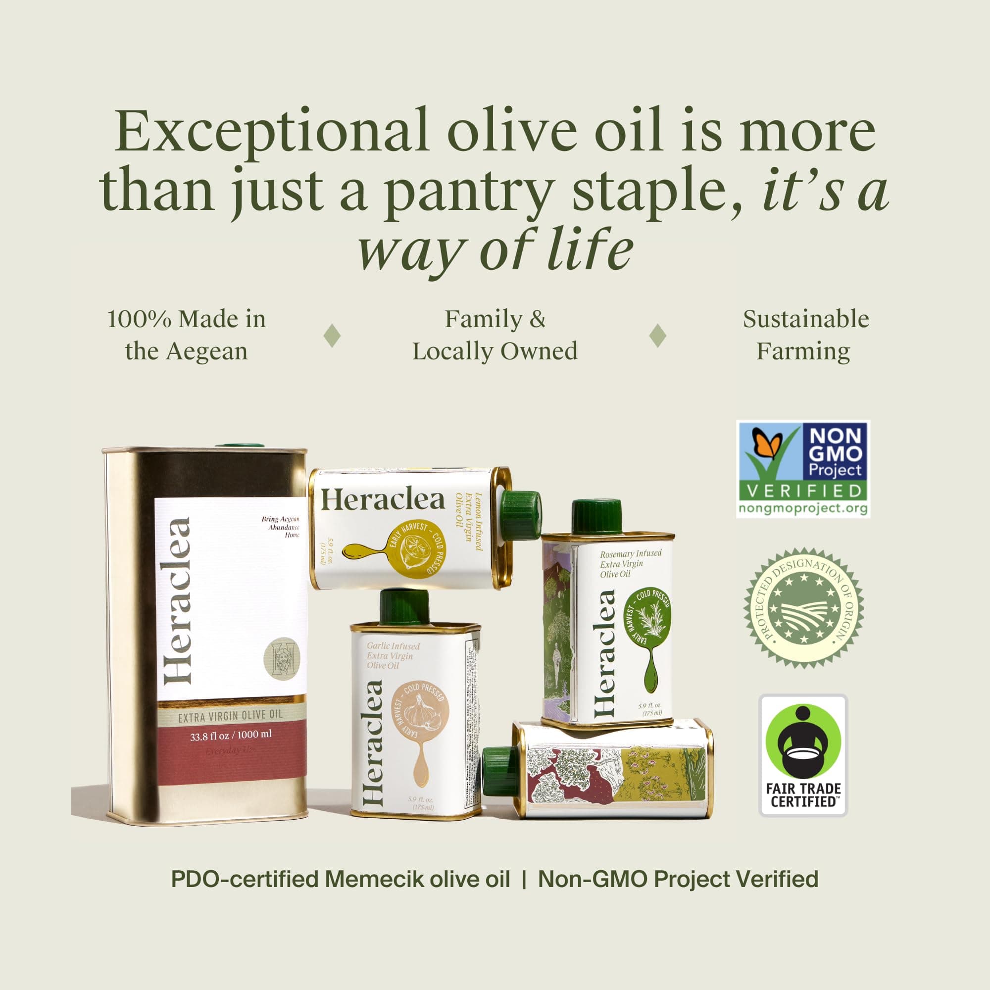 Heraclea - Everything Oil - Extra Virgin Olive Oil - Cold Pressed - Polyphenol Rich EVOO - 33.8oz Bottle thumbnail 9