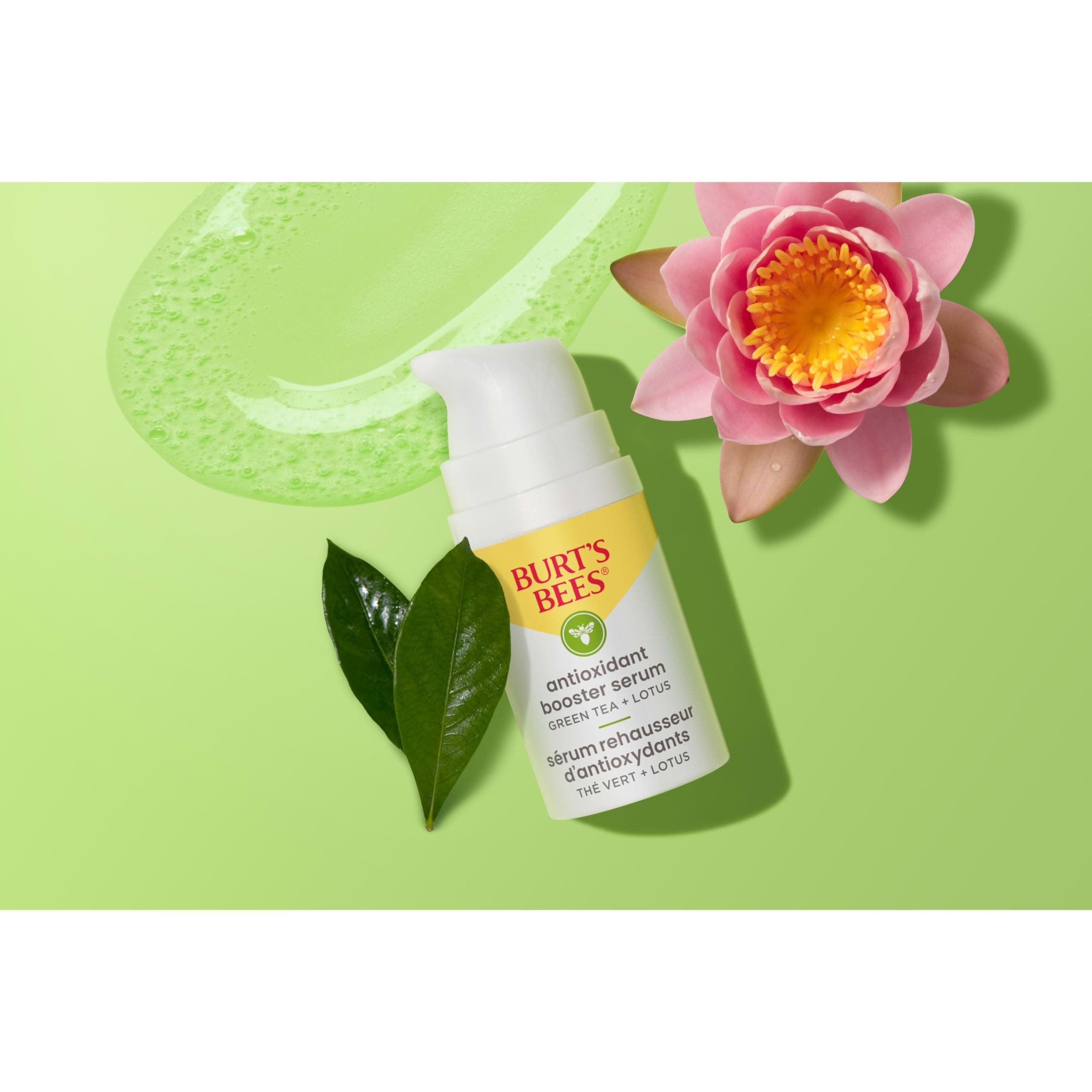 Burt's Bees Green Tea Face Serum, Protects & Improves Skin Tone with Antioxidant Rich Green Tea & Lotus, Naturally Brightening & Firming, Lightweight - Antioxidant Booster Serum (1 oz) thumbnail 5
