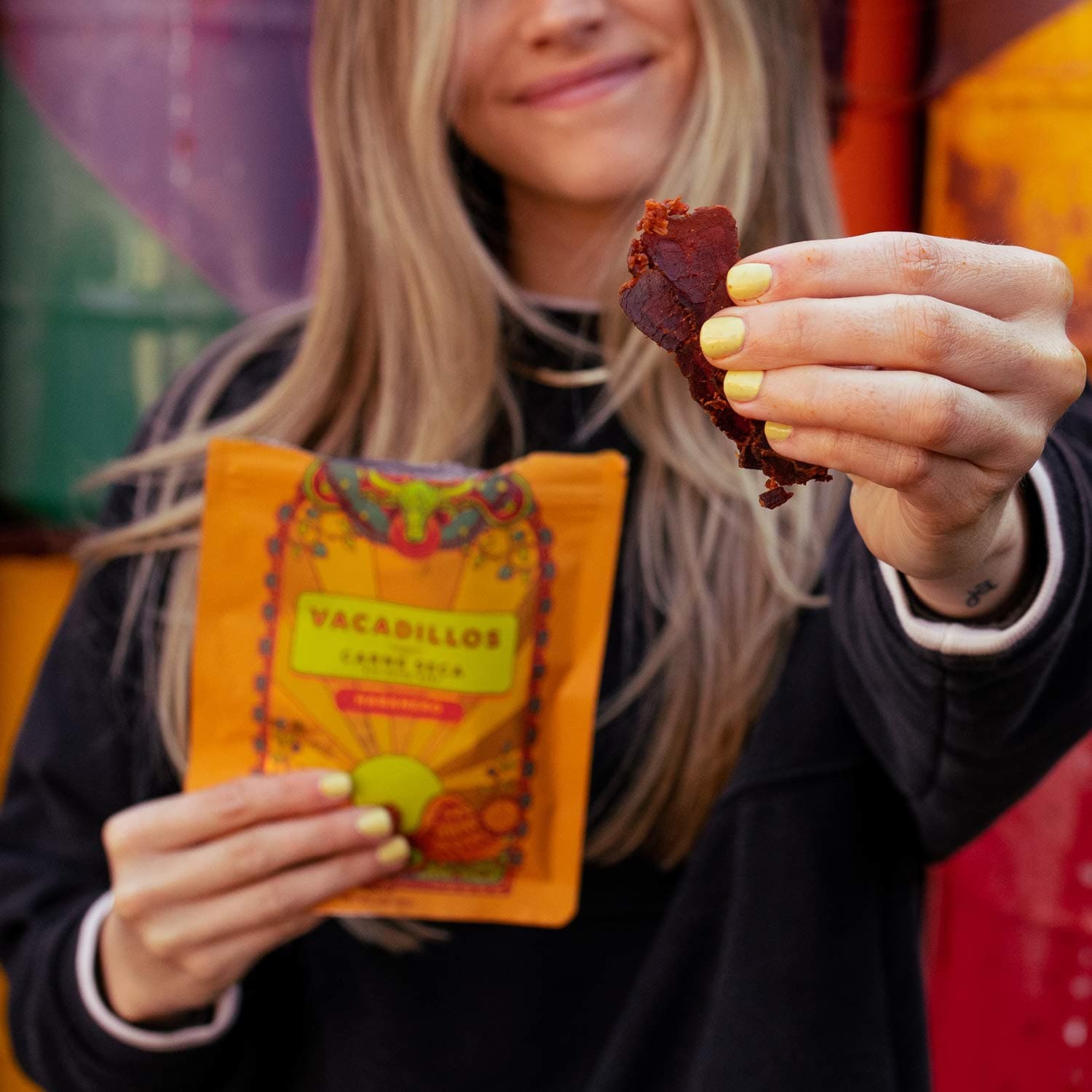 Vacadillos Beef Jerky Snack Packs Carne Seca, Habanero 3-Pack thumbnail 6
