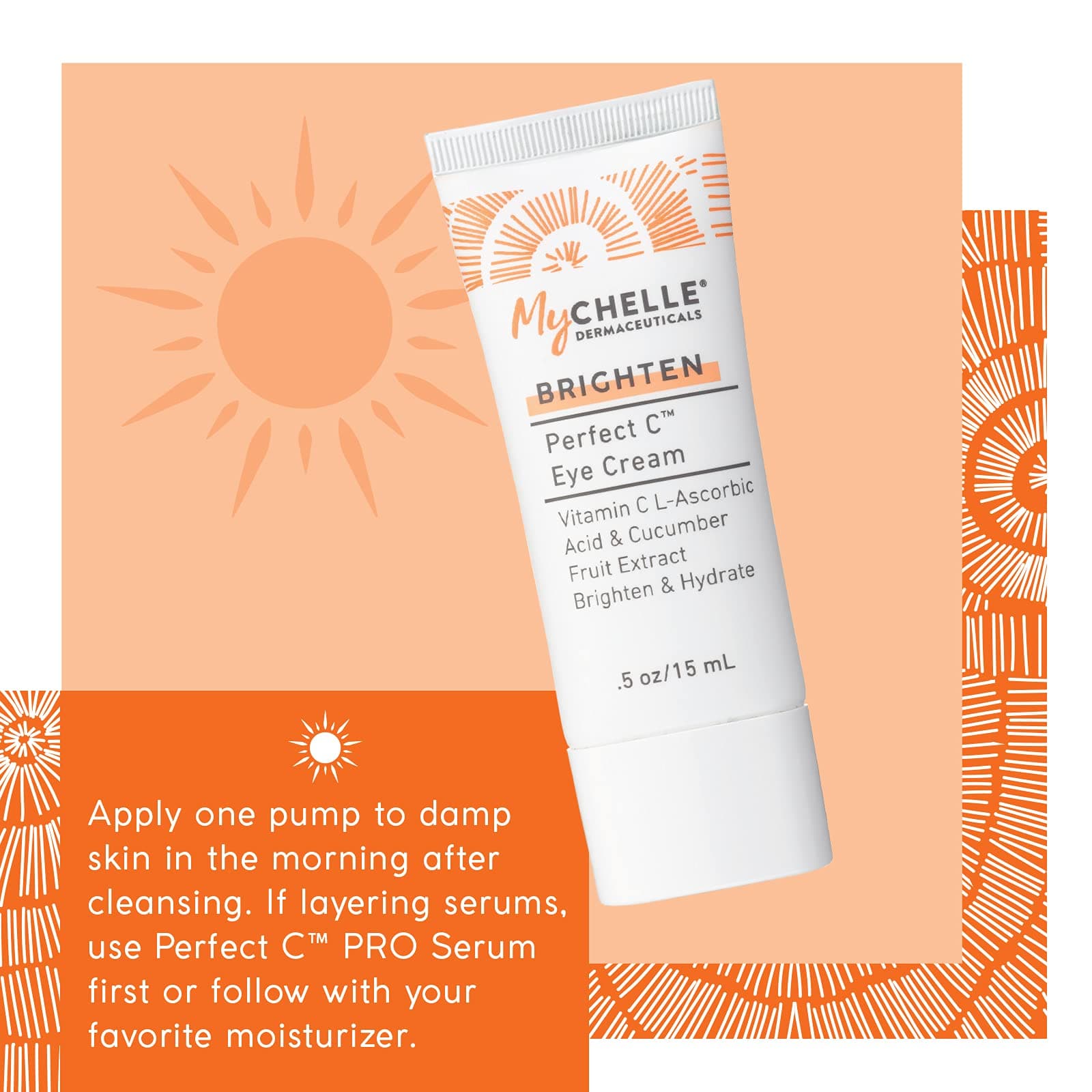 MyCHELLE Dermaceuticals Perfect C Eye Cream - Eye Cream for Dark Circles and Puffiness with Vitamin C & Plant Stem Cells to Reduce Visible Signs of Aging, Fine Lines and Wrinkles, 0.51 Fl Oz (Pack of 1) thumbnail 6