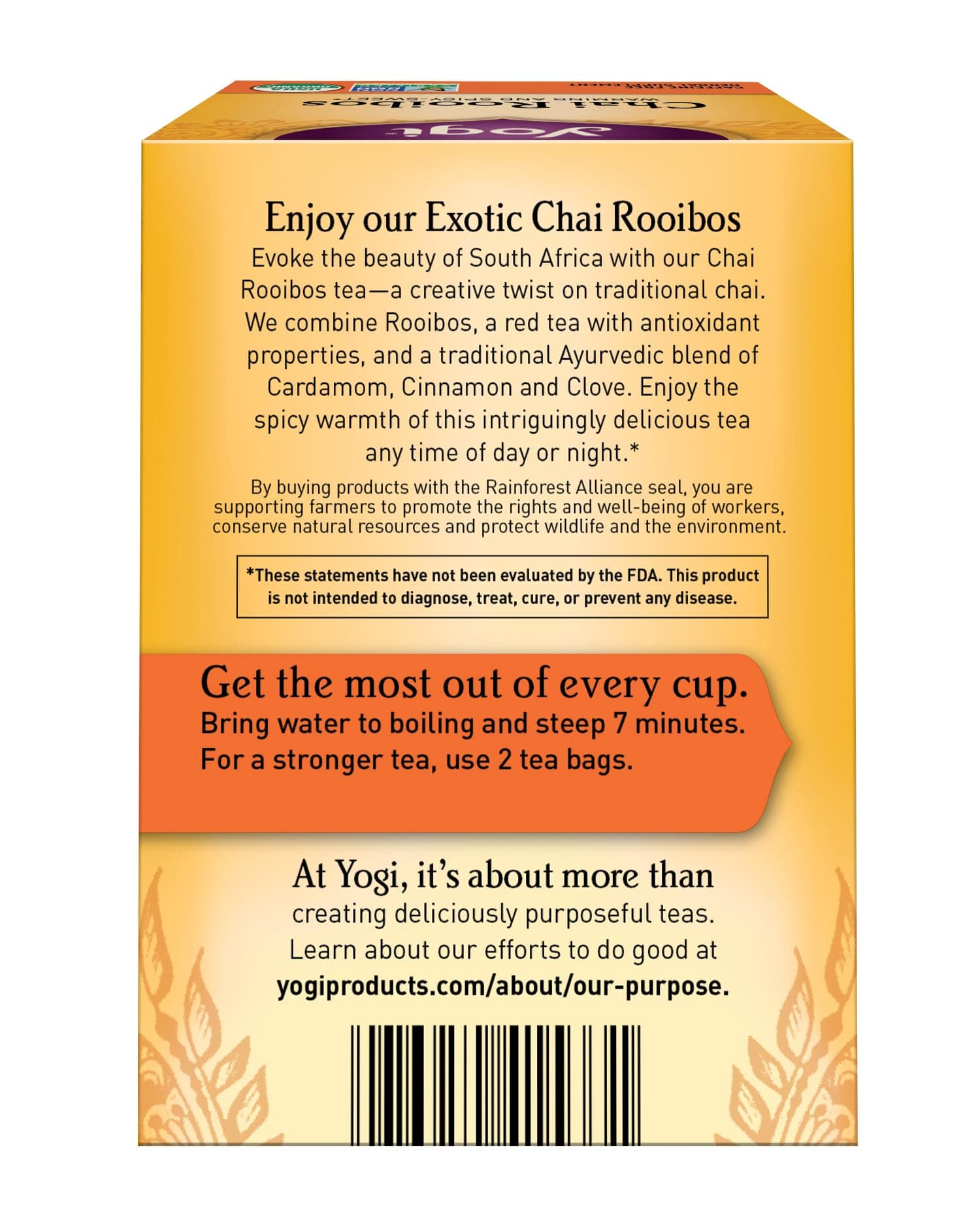 Yogi Tea, Chai Rooibos, 16 Count thumbnail 2