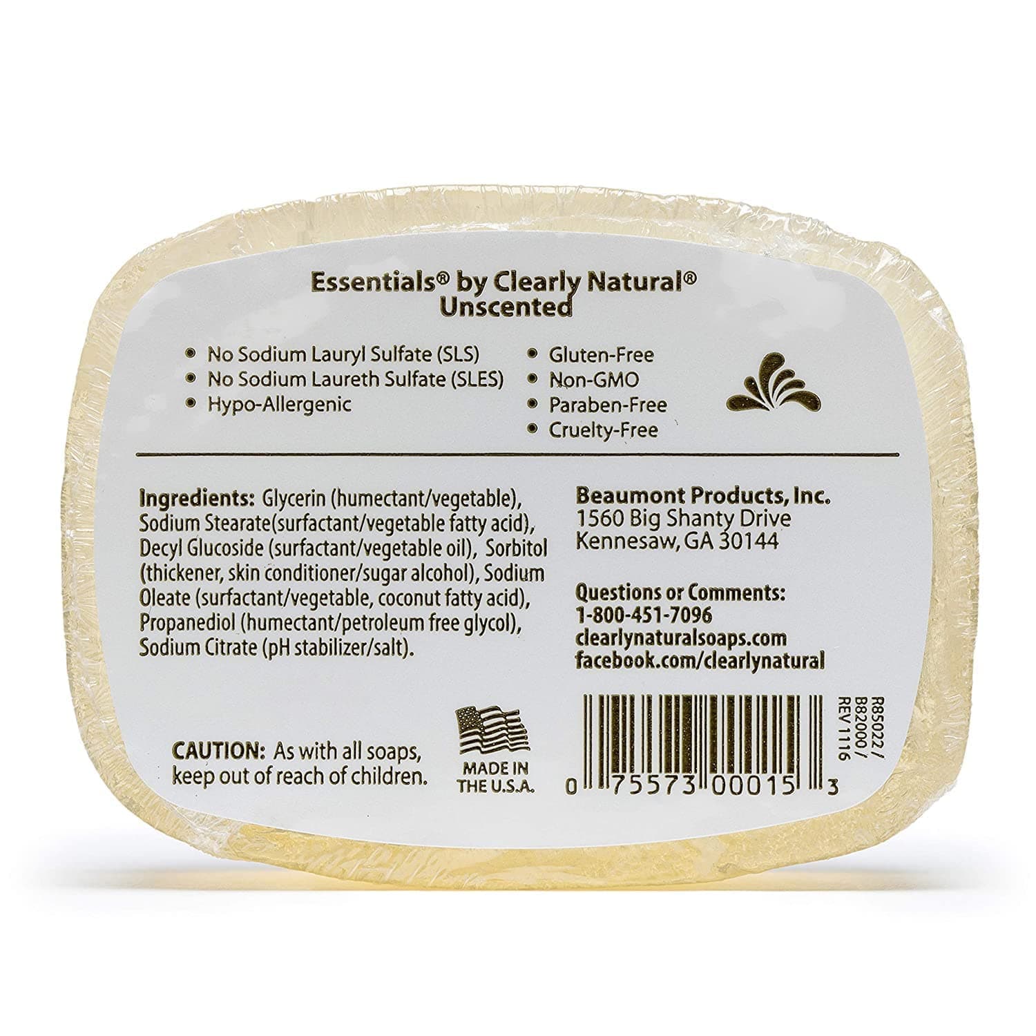 Glycerine Bar Soap - Unscented, 4 oz ( Pack of 2) thumbnail 4