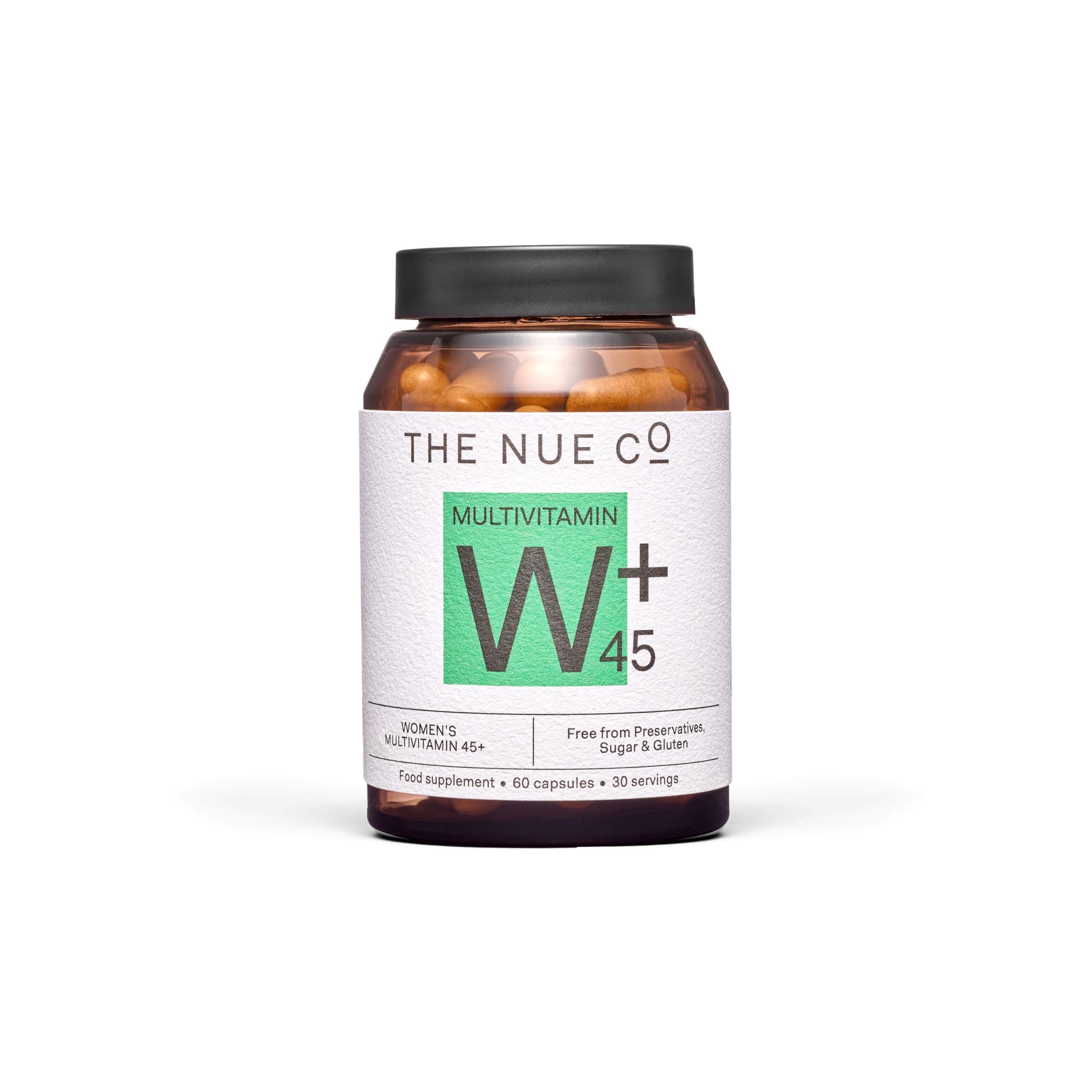 The Nue Co. Women's MULTIVITAMIN 45+ Supplement- Supports Energy, Immunity, Focus, Vegan, Gluten Free, 60 Capsules
