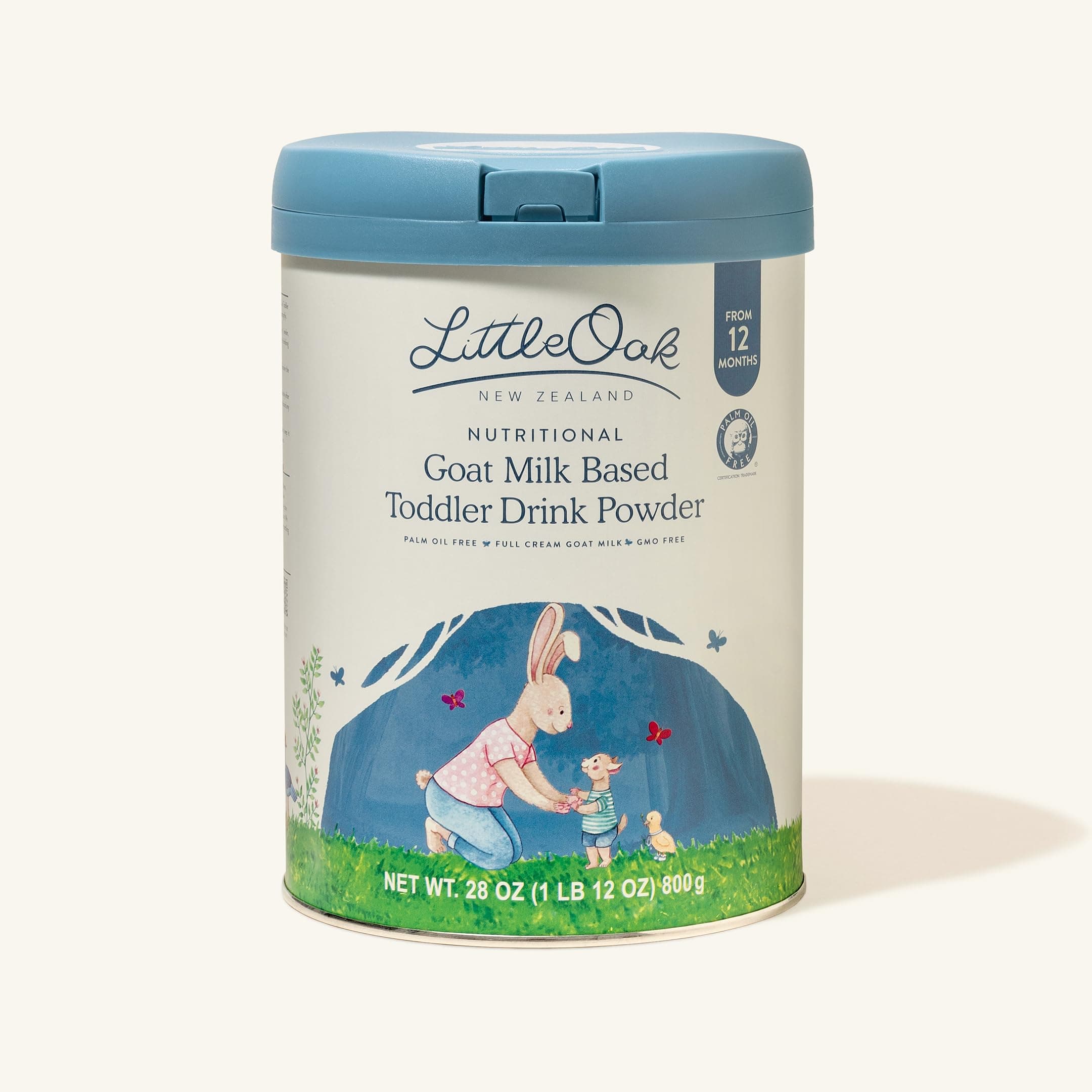 LittleOak Natural Goat Milk, Toddler Drink, 12 Months+, 28oz (800gm) Tin thumbnail 2