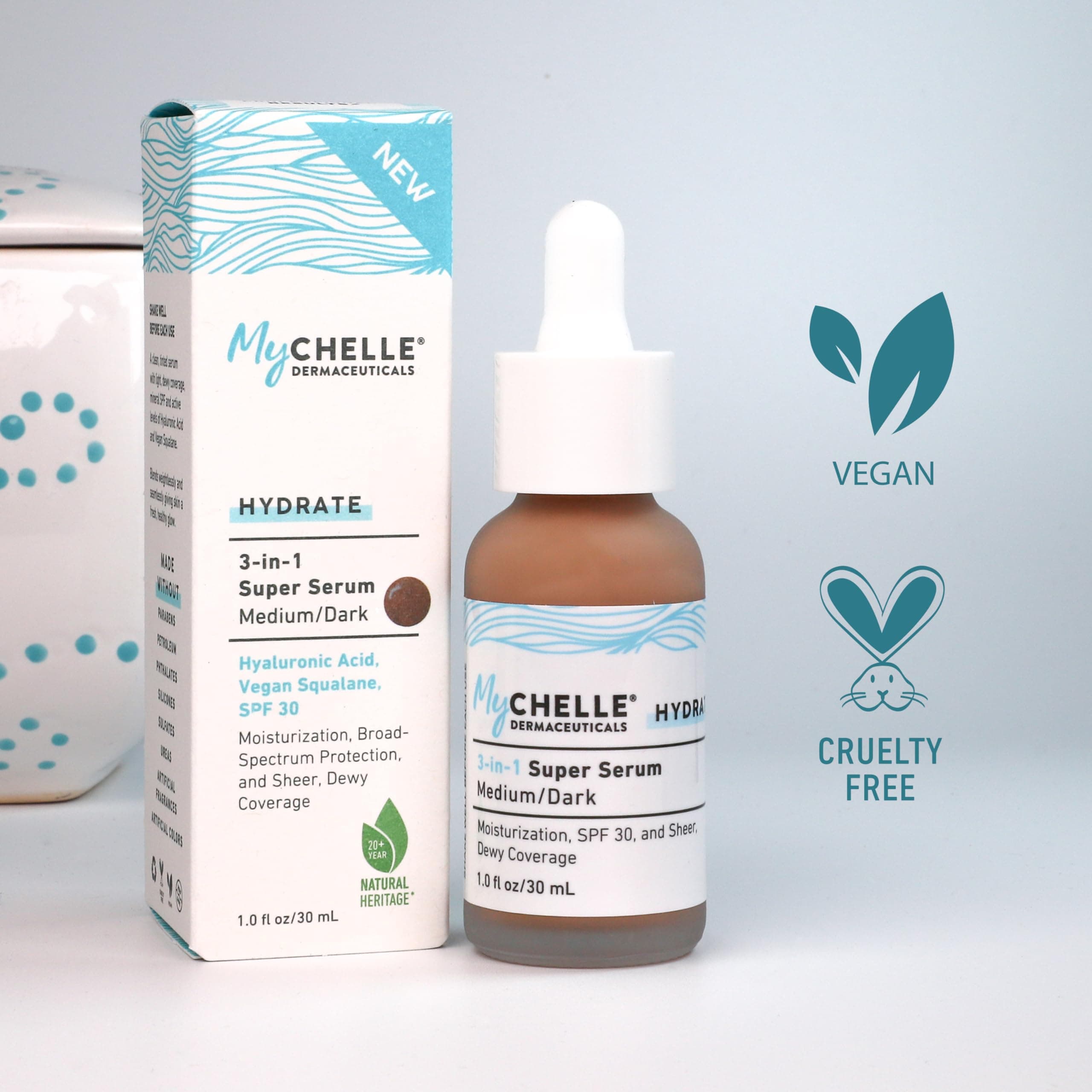 MyCHELLE Medium/Dark 3-in-1 Super Serum, 1 oz thumbnail 2