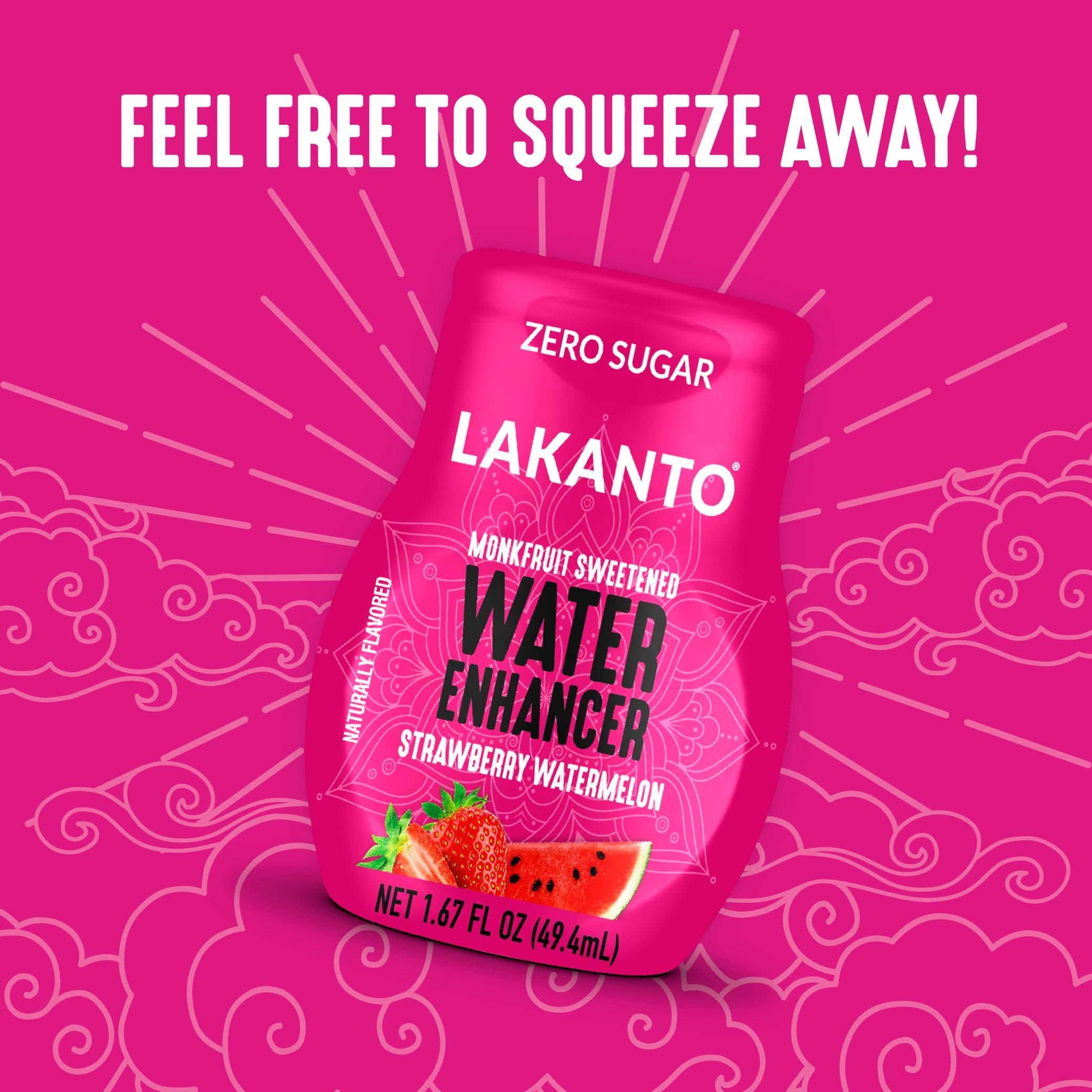 Lakanto Sugar Free Water Enhancer - Sweetened with Monk Fruit Sweetener and Erythritol, On the Go Liquid Hydration, Zero Sugar, Naturally Flavored - Strawberry Watermelon (1.67 fl oz - Pack of 1) thumbnail 5