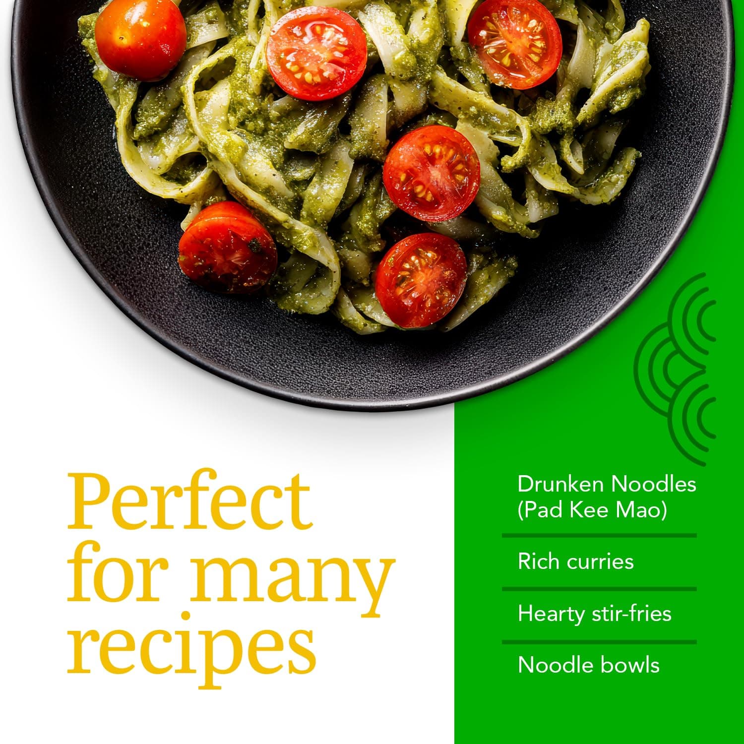 A Taste of Thai Fettuccine Rice Noodles (Straight Cut)| Restaurant-Quality Thai Flavor in Minutes | Vegan, Gluten-Free,Wheat Free, Non-GMO| Perfect for Stir-Fries, Soup & Asian Dishes 16 oz, Pack of 1 thumbnail 5