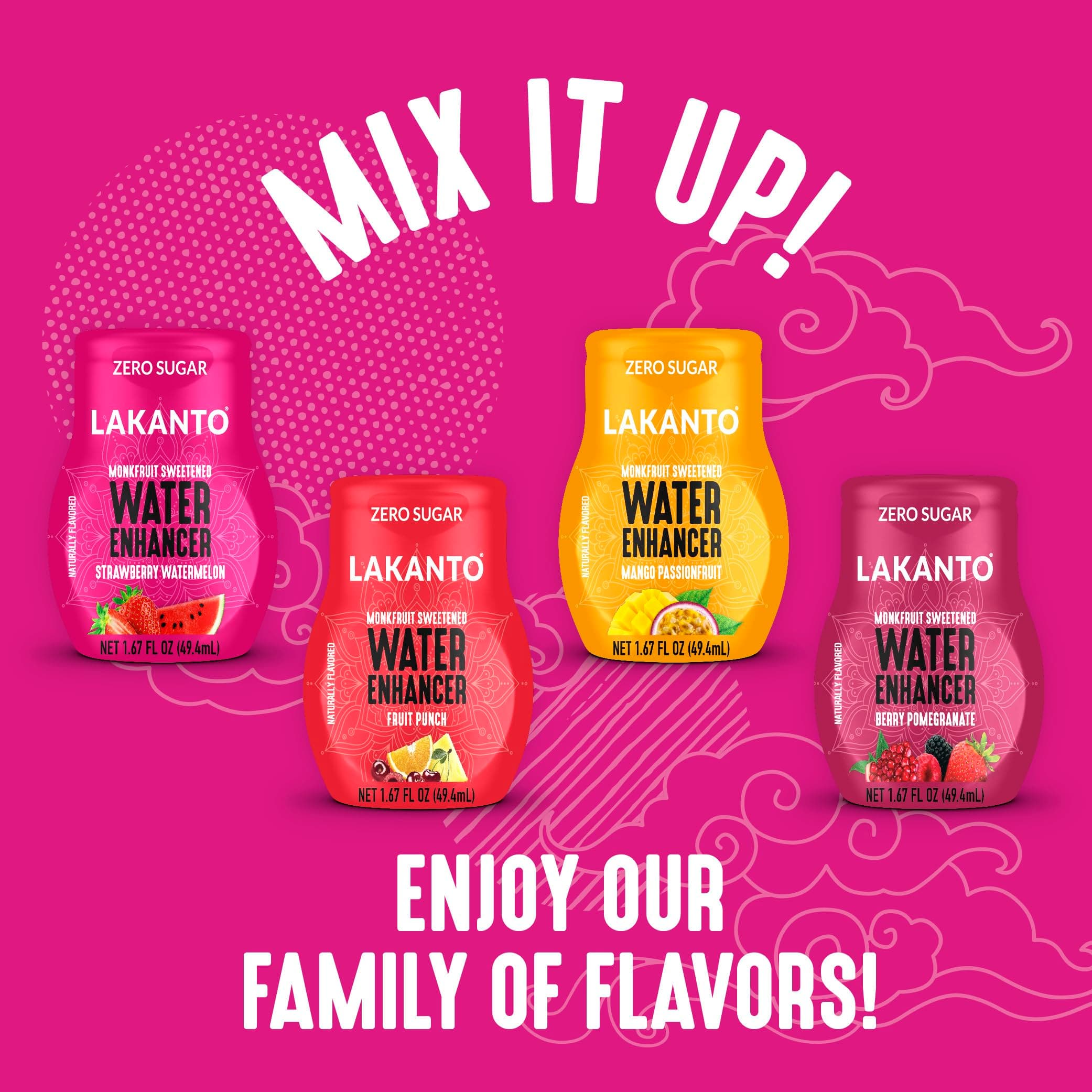 Lakanto Sugar Free Water Enhancer - Sweetened with Monk Fruit Sweetener and Erythritol, On the Go Liquid Hydration, Zero Sugar, Naturally Flavored - Strawberry Watermelon (1.67 fl oz - Pack of 1) thumbnail 6