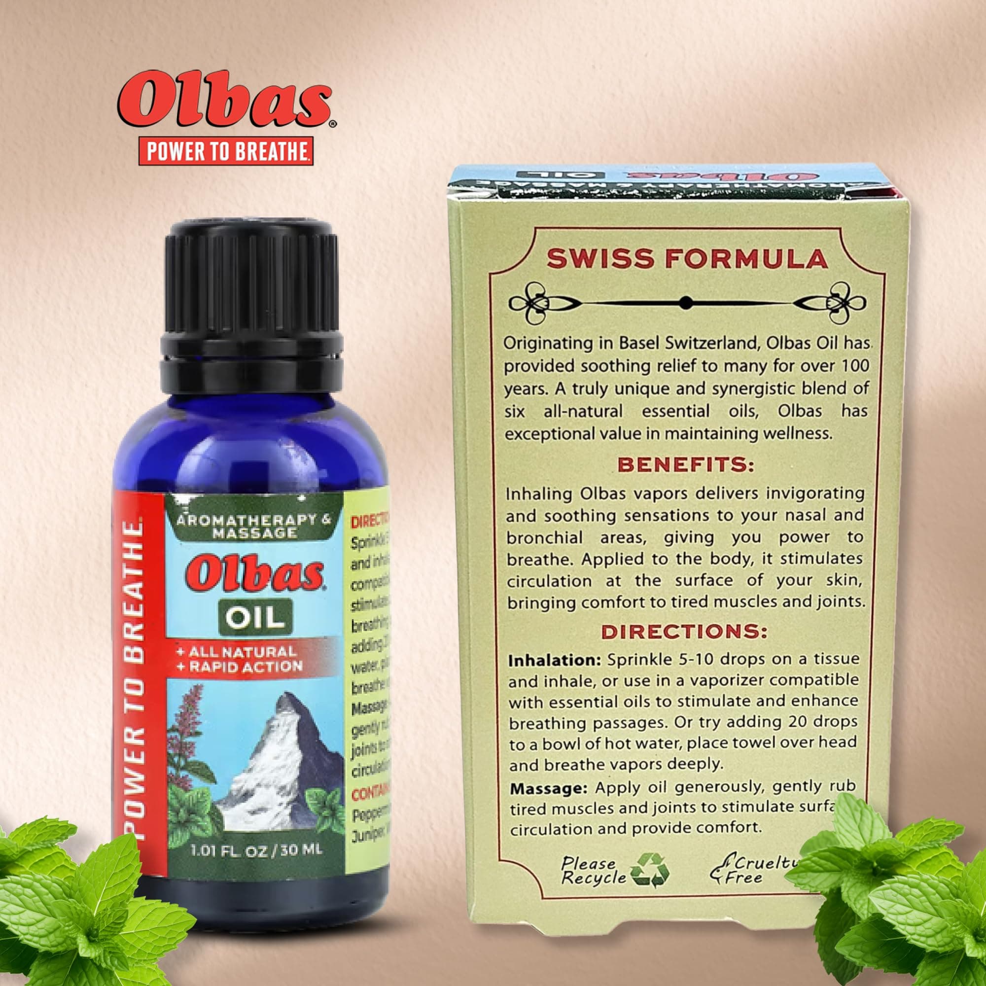 Olbas Massage and Aromatherapy Oil, 1.01 Fl Oz,Body Massage Oil, Swiss Herbal Remedies with Pure Essential Massage Oils for Muscle Relaxing and Soothing Comfort for Pain Relief. thumbnail 7