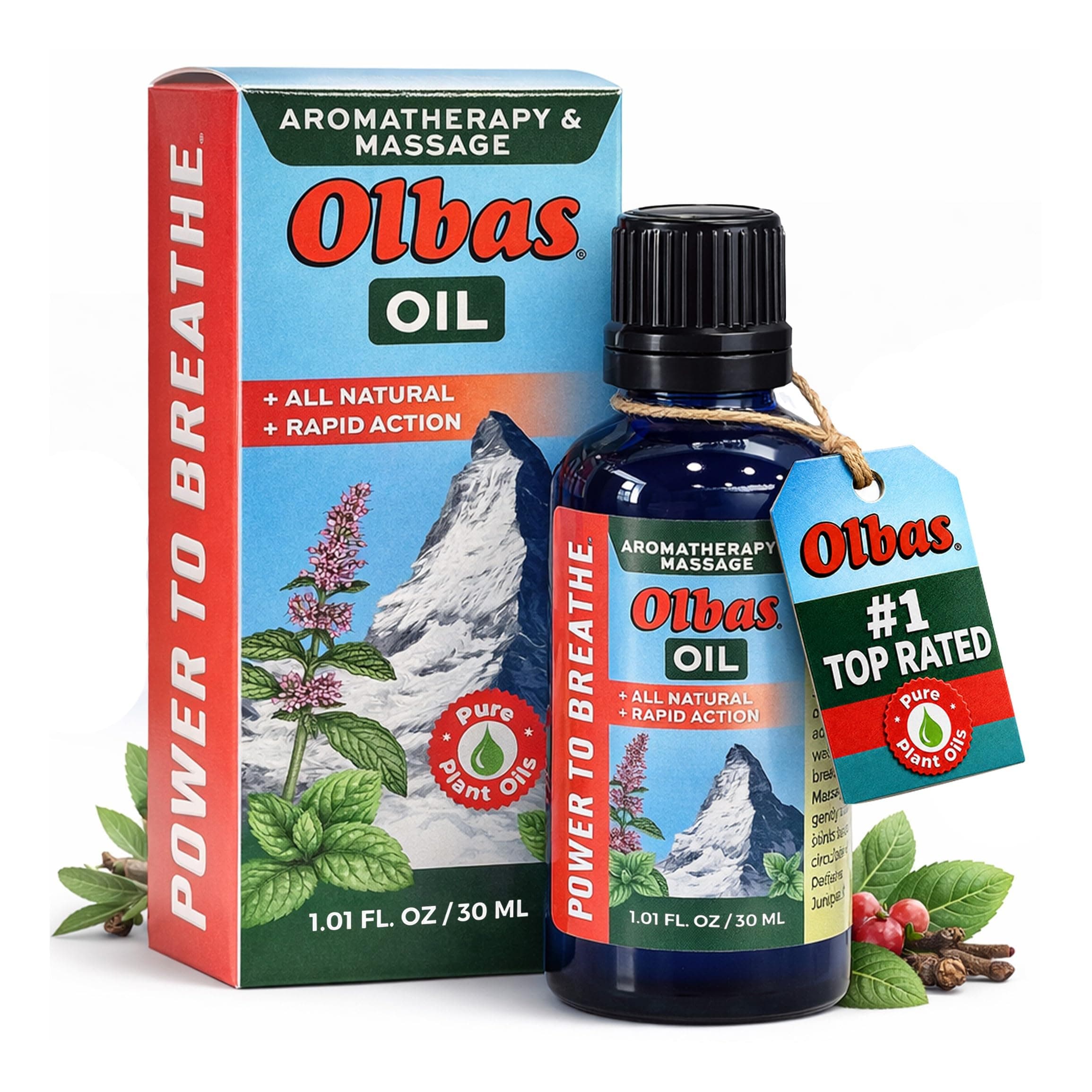Olbas Massage and Aromatherapy Oil, 1.01 Fl Oz,Body Massage Oil, Swiss Herbal Remedies with Pure Essential Massage Oils for Muscle Relaxing and Soothing Comfort for Pain Relief.