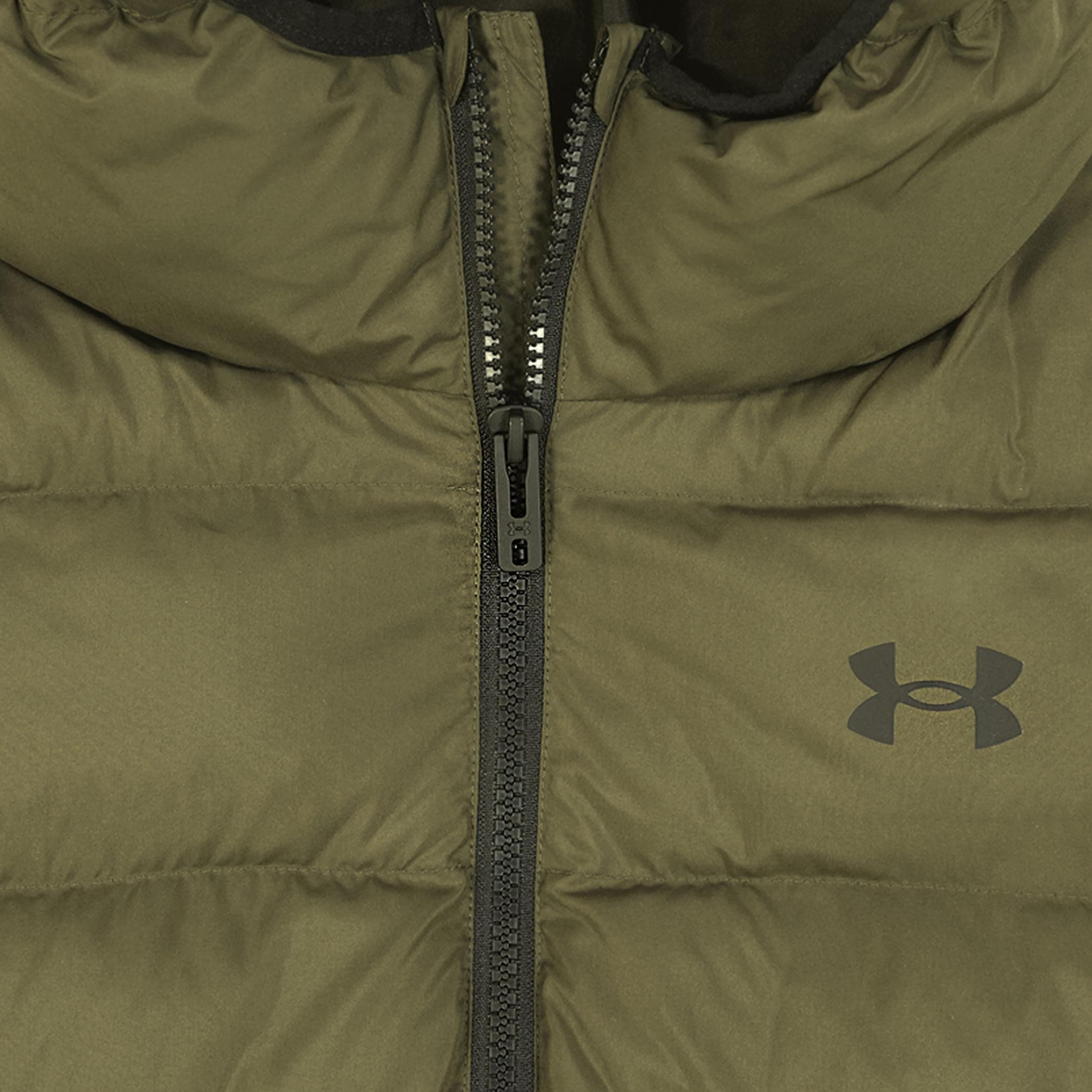 Under Armour Boys' Pronto Hooded Puffer Jacket, Lightweight & Water Repellent, Expedition Green, YXL thumbnail 3