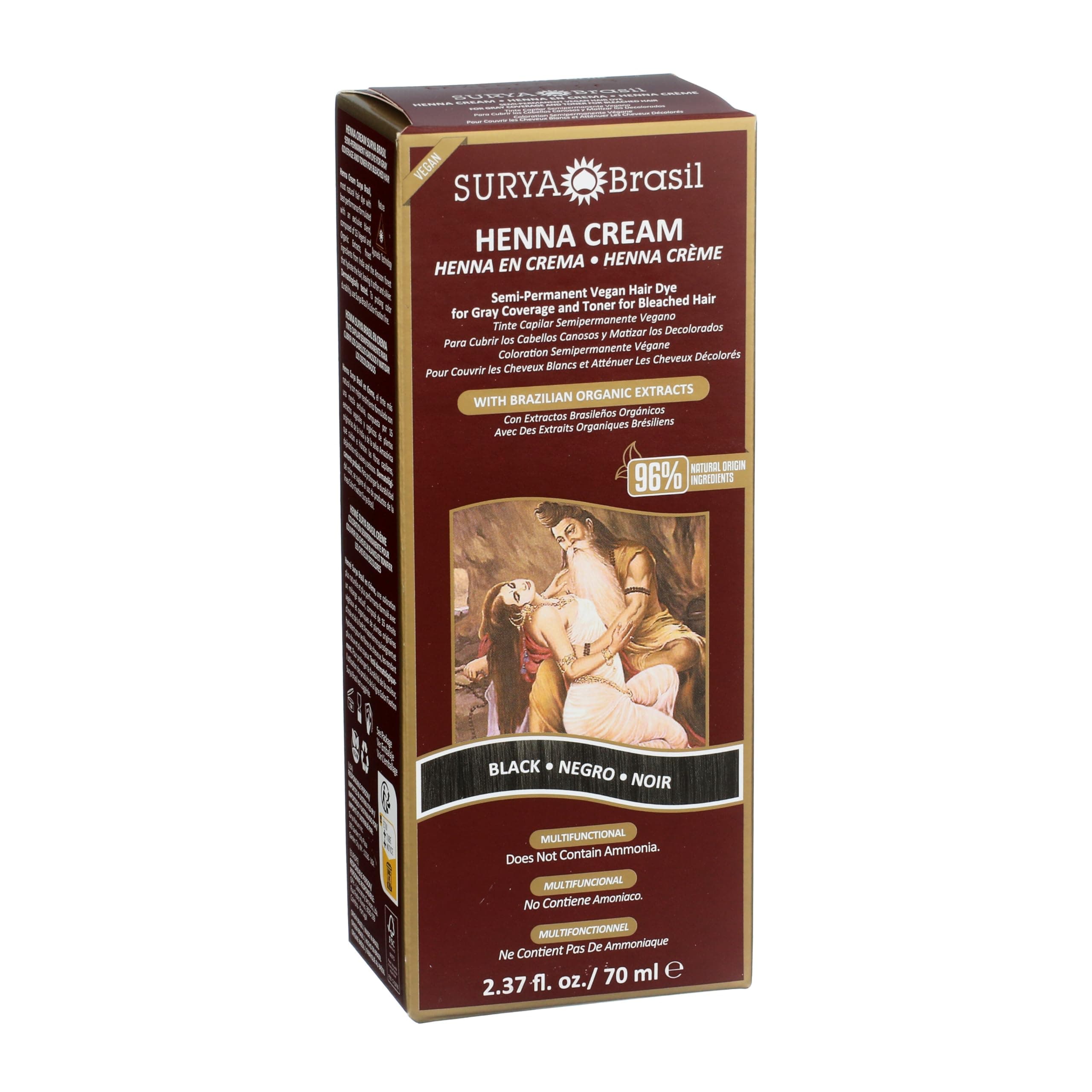 Surya Brasil Henna Cream Black - 2.31 Ounces - 3 PACK thumbnail 4
