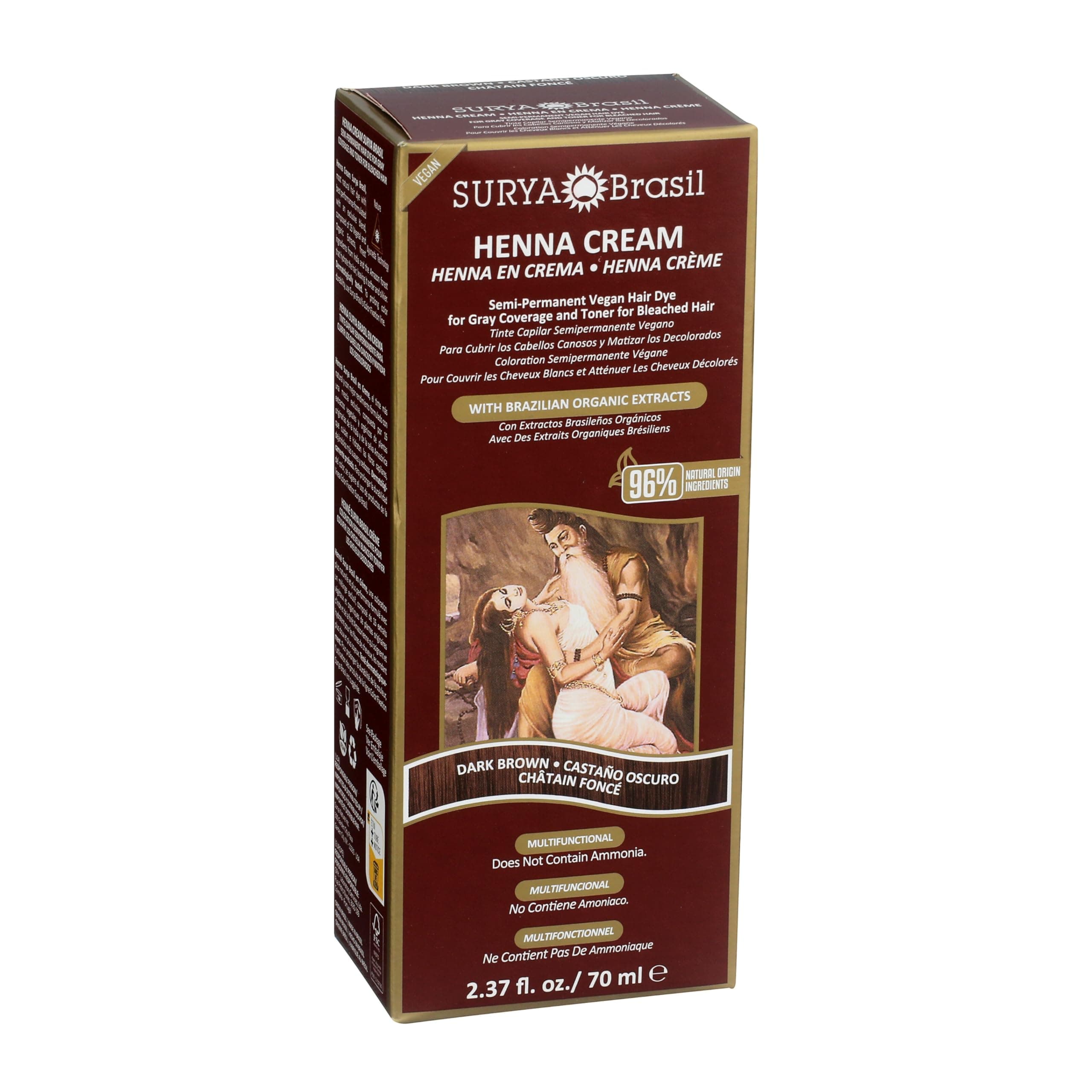 Surya Brasil Henna Dark Brown Cream - 2.37 Ounce thumbnail 4