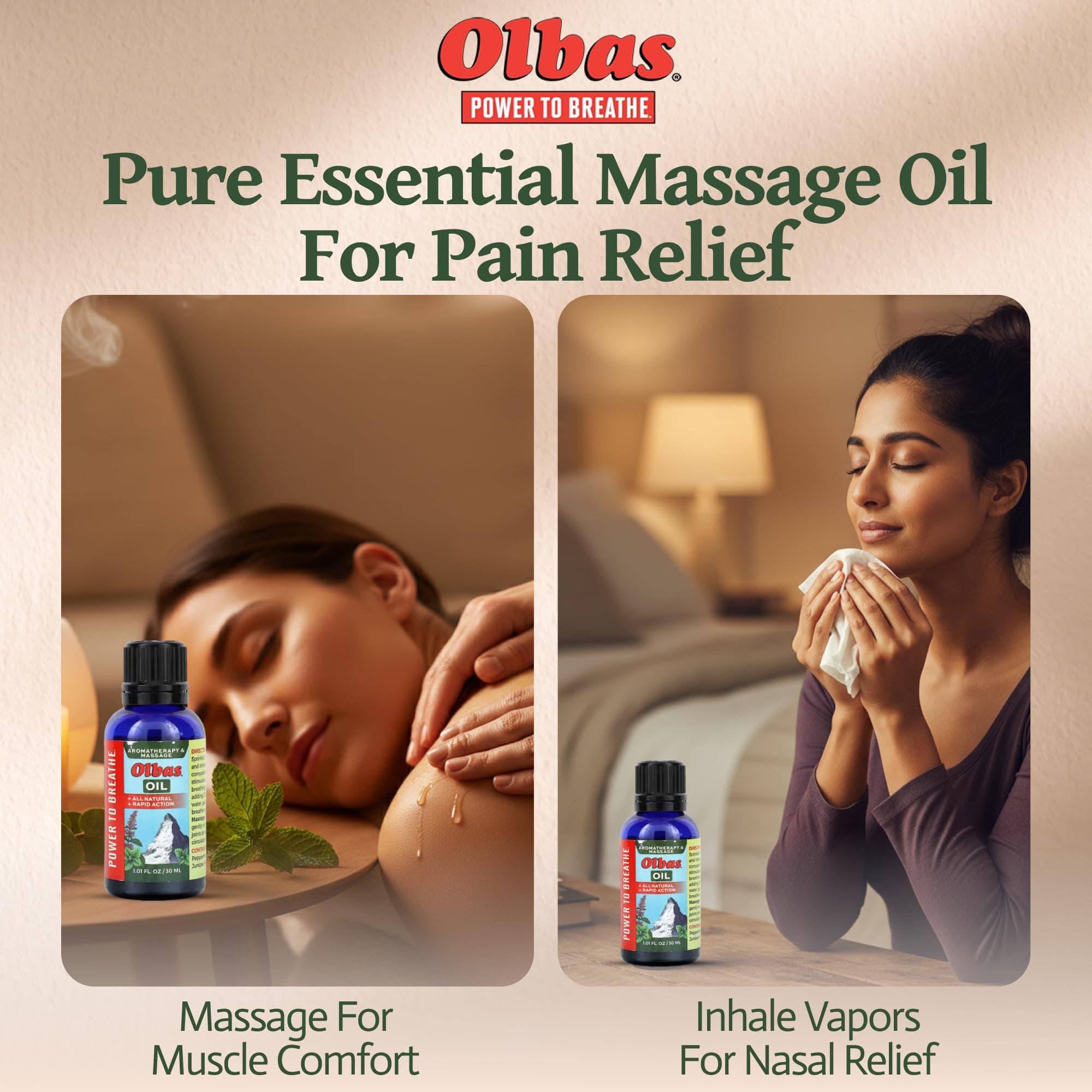Olbas Massage and Aromatherapy Oil, 1.01 Fl Oz,Body Massage Oil, Swiss Herbal Remedies with Pure Essential Massage Oils for Muscle Relaxing and Soothing Comfort for Pain Relief. thumbnail 5