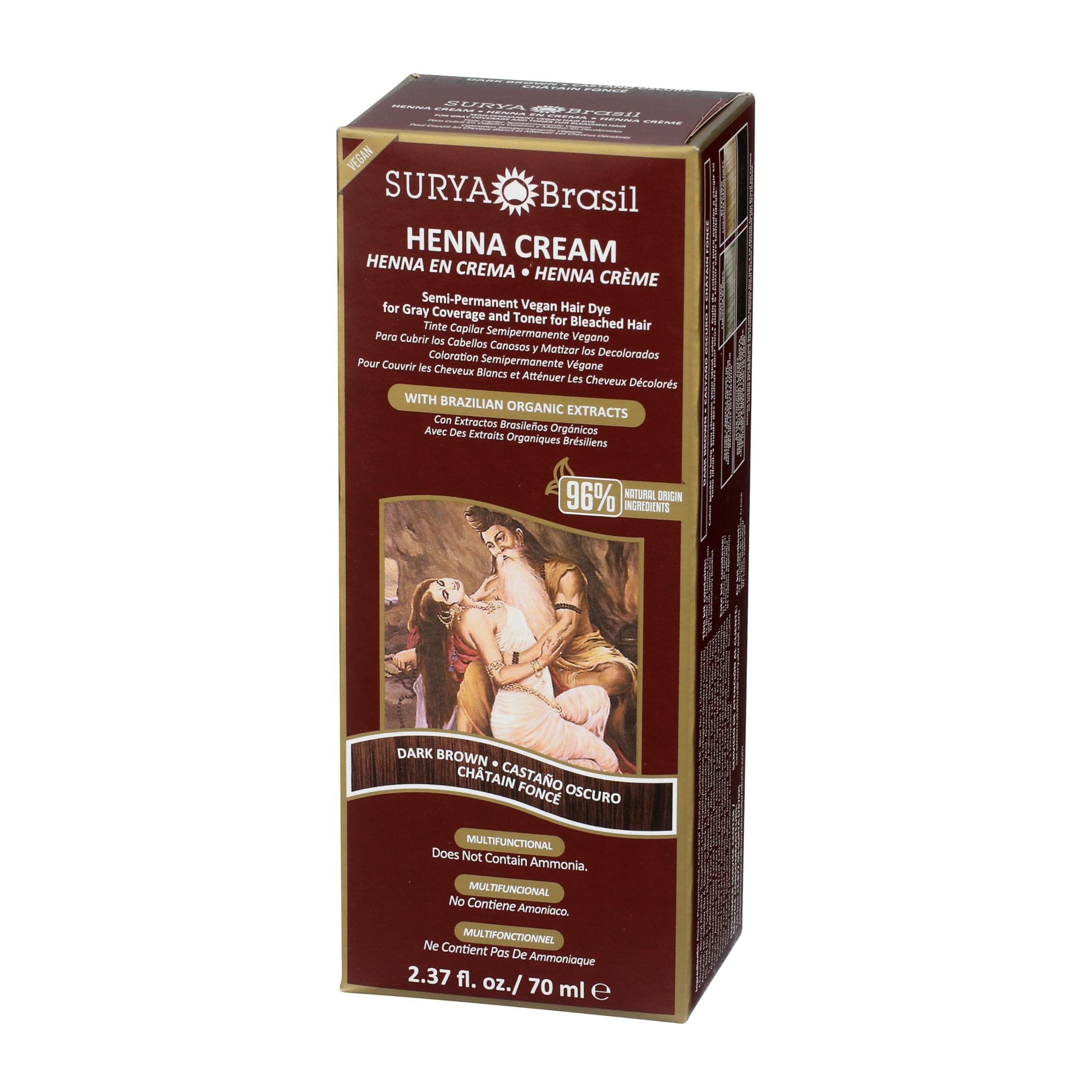 Surya Brasil Henna Dark Brown Cream - 2.37 Ounce thumbnail 5