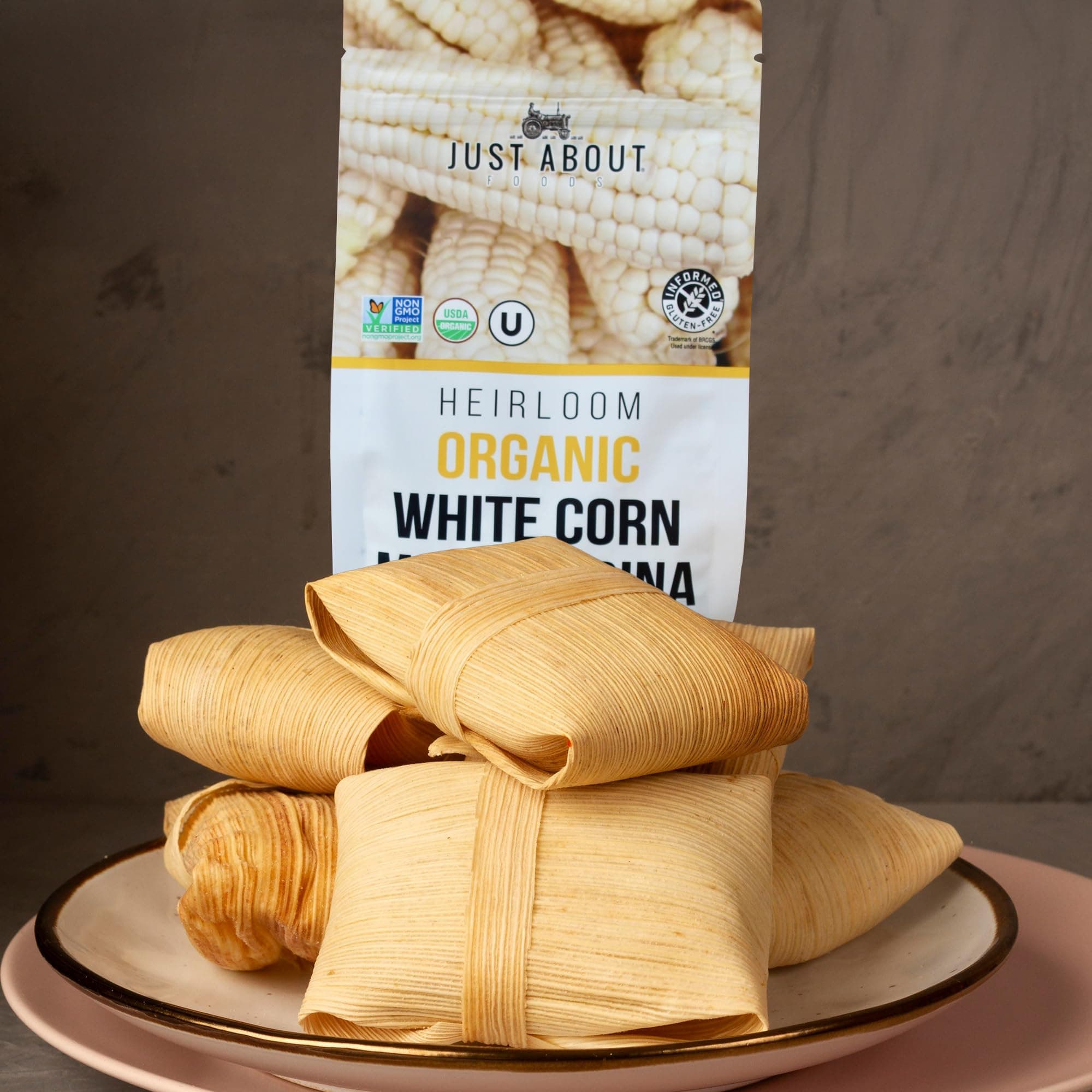 Just About Foods Organic Heirloom White Corn Masa Harina 1lb thumbnail 4