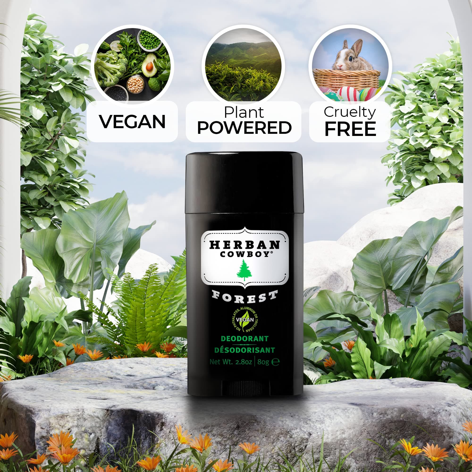 Herban Cowboy Forest Natural Deodorant, 2.8 oz. thumbnail 5