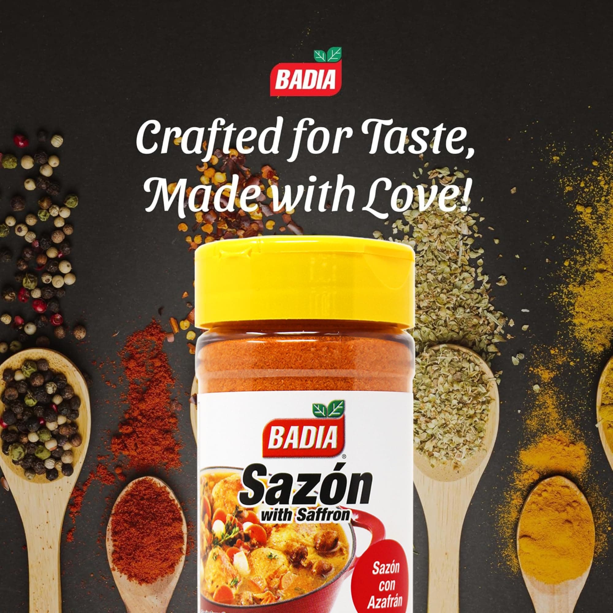 Badia Sazon with Azafran (Saffron) 7 oz – Savory, Earthy & Slightly Floral Latin Seasoning – Infused with Real Saffron thumbnail 2