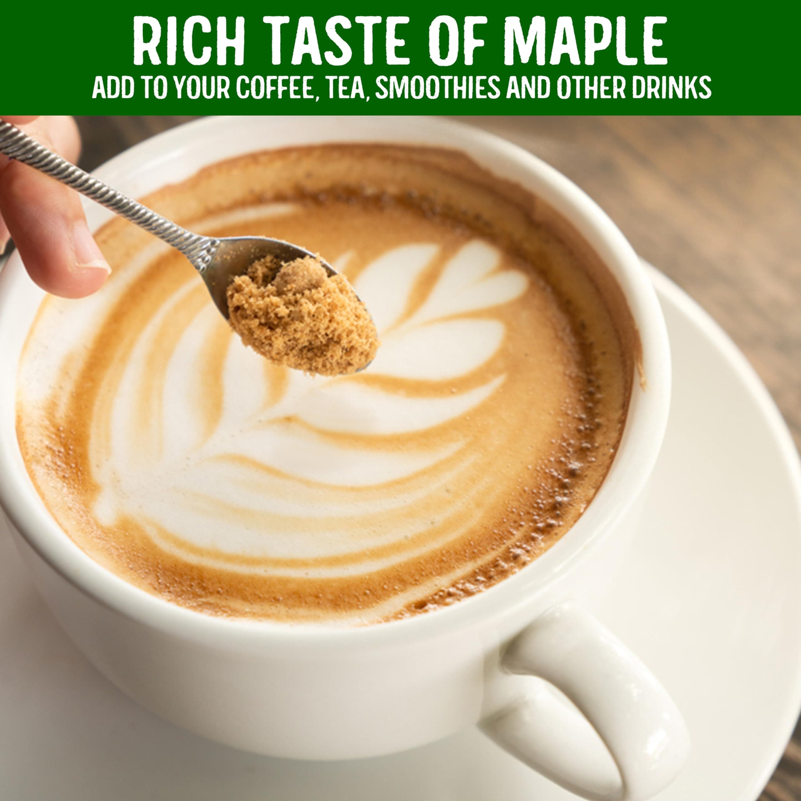 Maple Joe Organic Maple Sugar Granulated, Made With 100% Grade A Organic Maple Syrup. Powdered Maple Sugar For Cooking & Baking. Fat-Free, Gluten Free & Vegan. 7.8 oz thumbnail 4