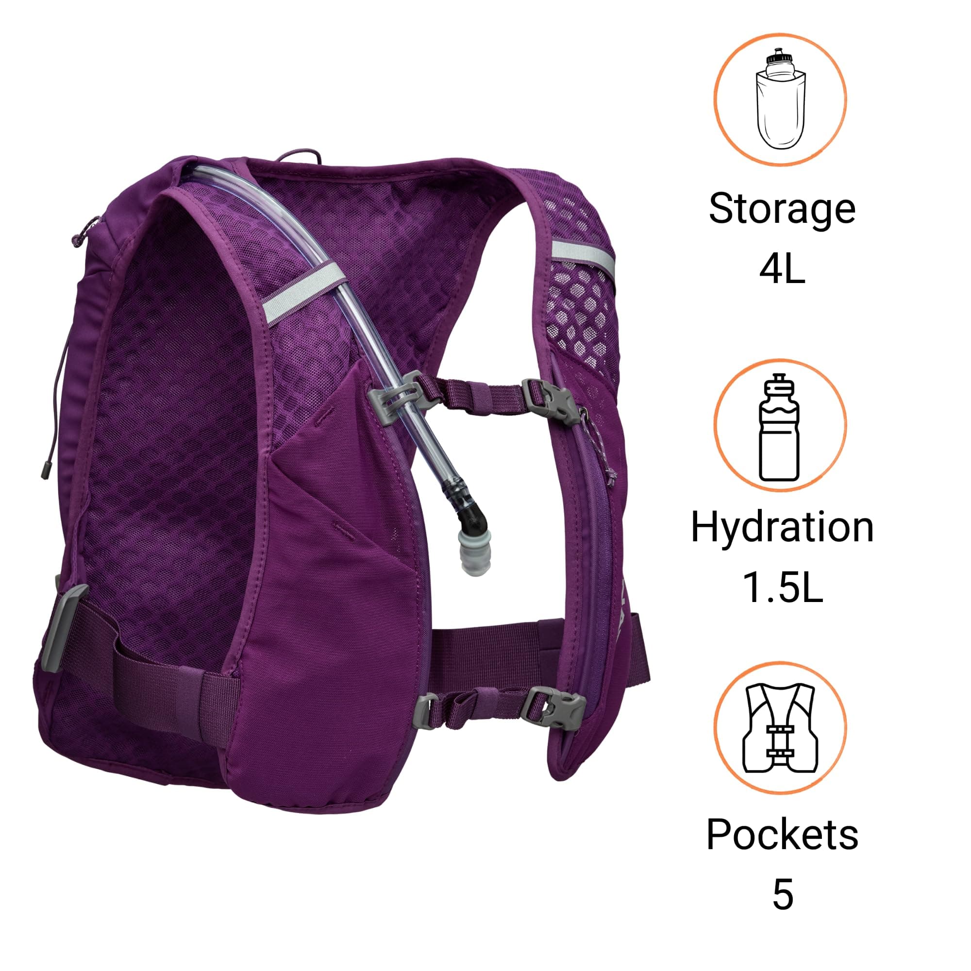 Nathan - Quick Start 3.0 4L Imperial Purple/Reflective Silver OSFM thumbnail 2