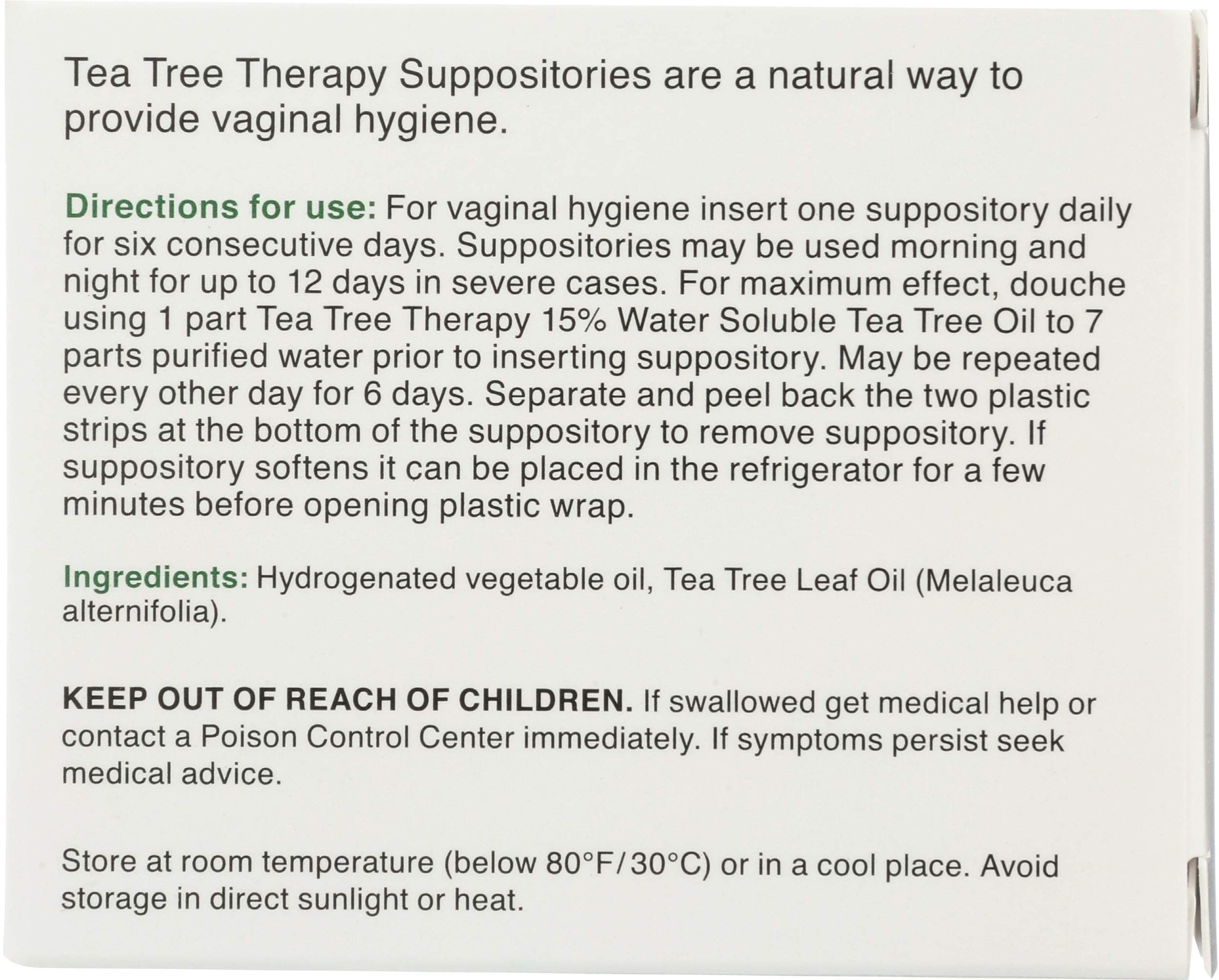 Tea Tree Therapy Suppository 2Gm 6Pc, 1 ea thumbnail 3