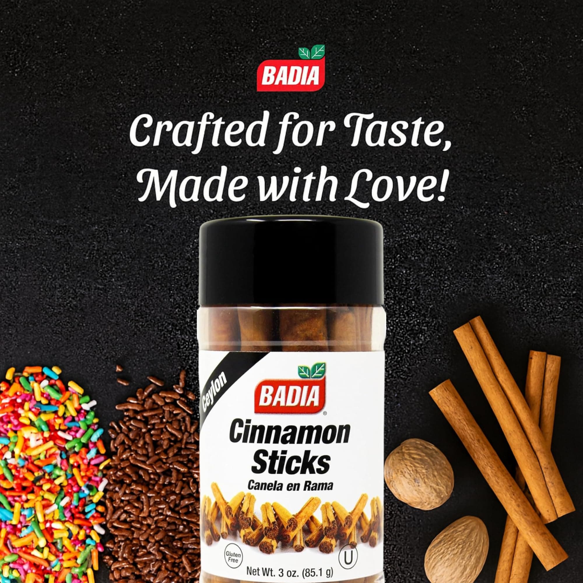 Badia Cinnamon Sticks, 3 oz – Sweet and Warm Aromatic Whole Cinnamon Spice – Natural, Gluten Free, Kosher, and No MSG thumbnail 2