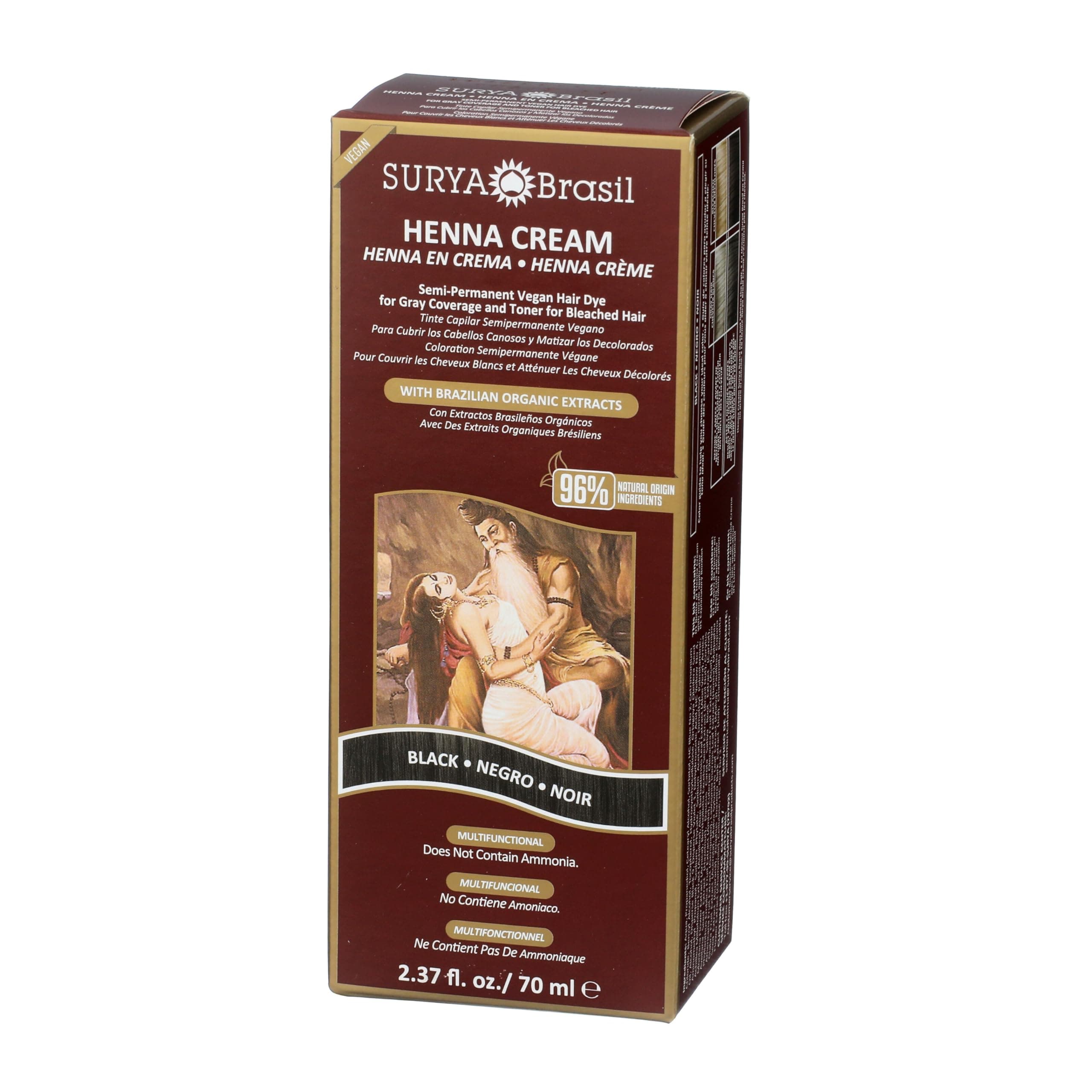 Surya Brasil Henna Cream Black - 2.31 Ounces - 3 PACK thumbnail 5