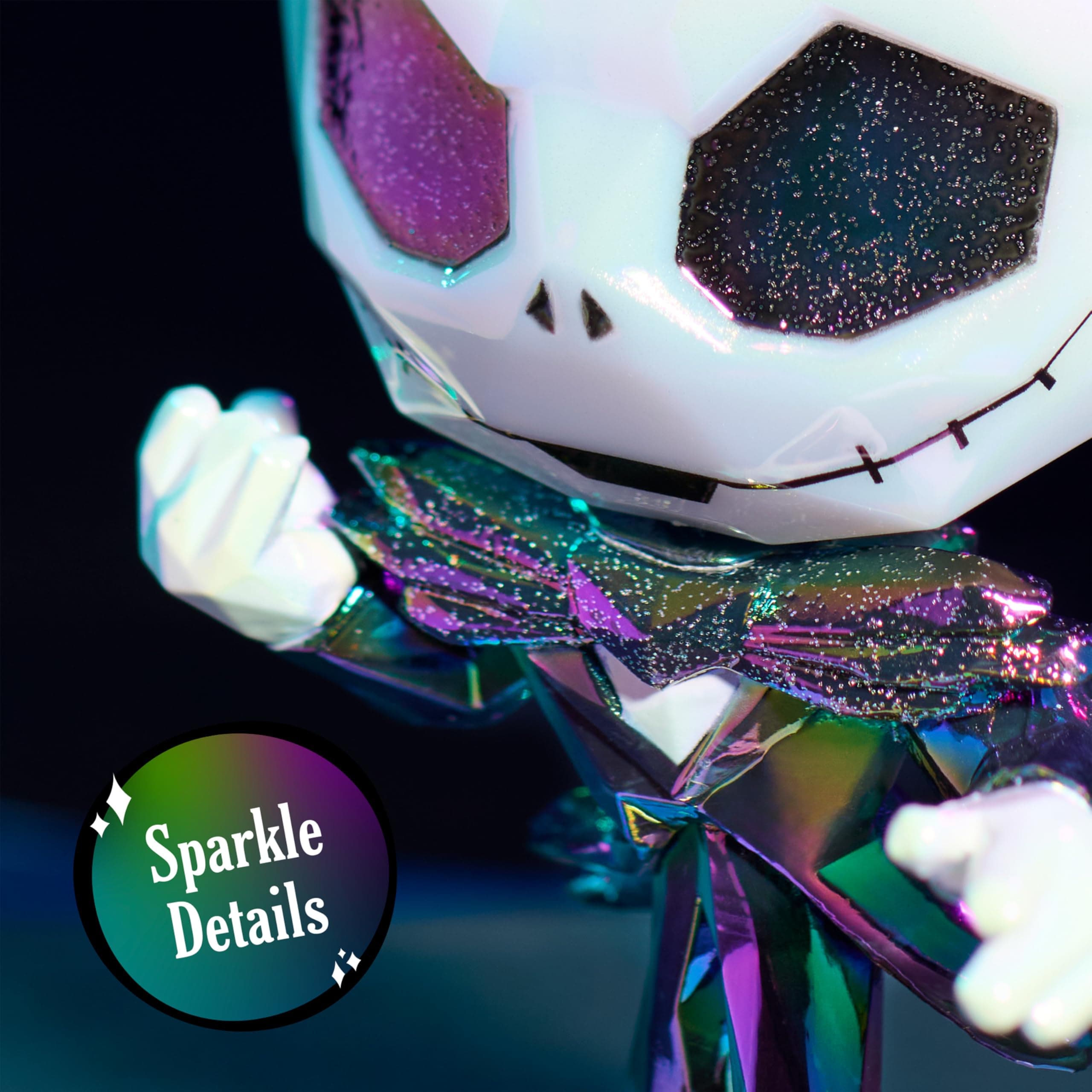 Disney Tim Burton's The Nightmare Before Christmas 5-inch Collectible Jack Skellington Bobblehead Figure with Sparkle Finish, Toy for Fans, Girls, Boys, Kids Ages 3 and Up by Just Play thumbnail 3