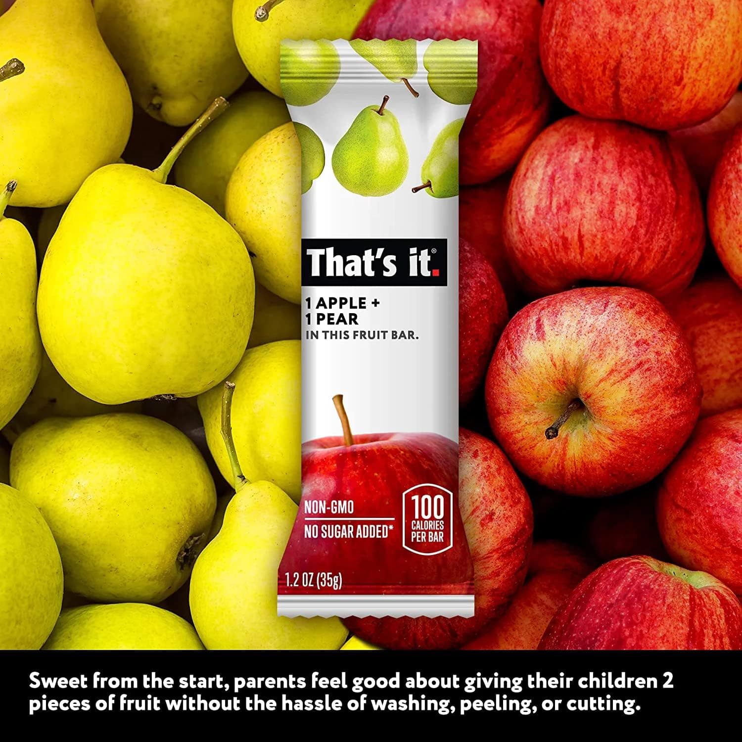 Thats It Apple and Pear Fruit Bar, 1.2 Ounce (Pack of 12) thumbnail 5