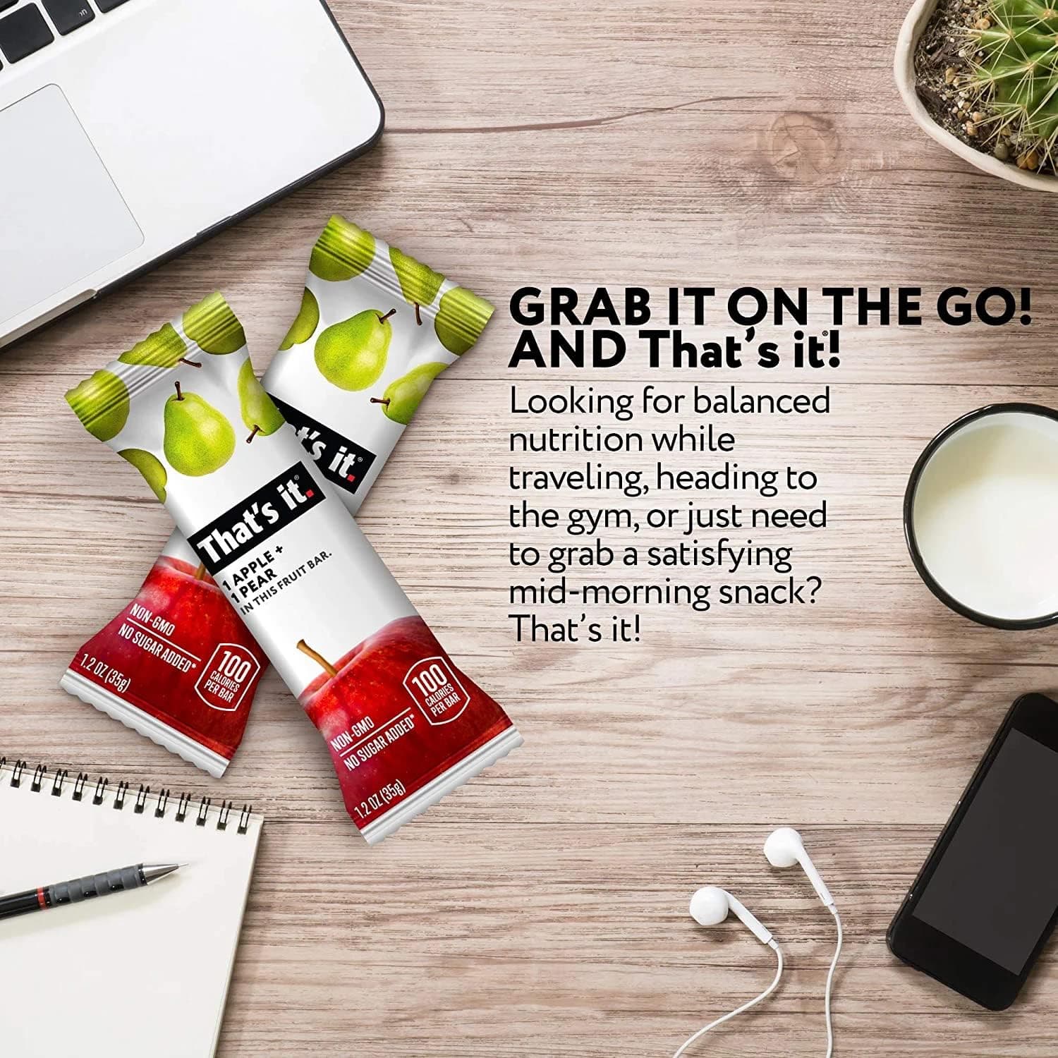 Thats It Apple and Pear Fruit Bar, 1.2 Ounce (Pack of 12) thumbnail 7