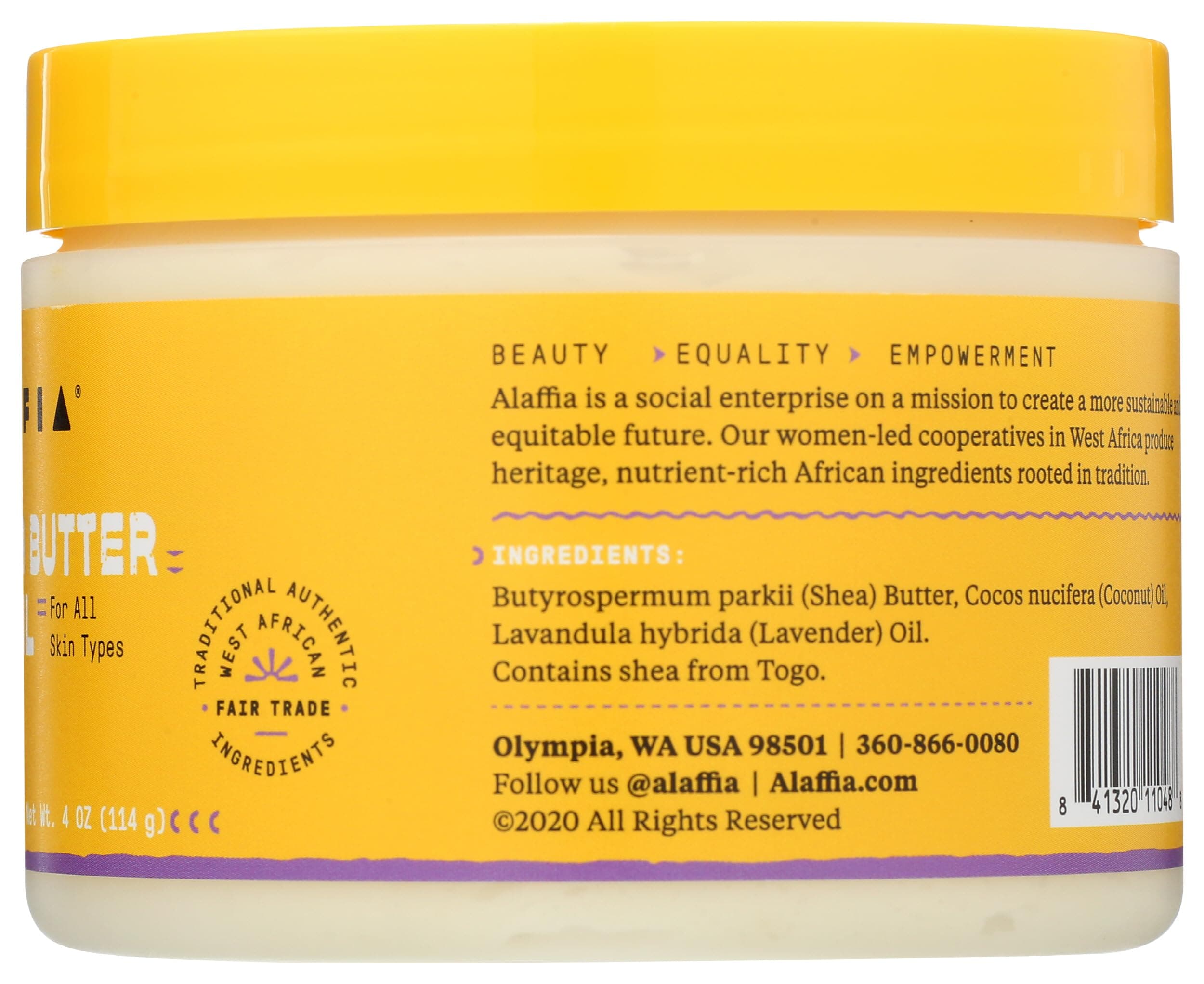 Alaffia, Coconut Oil Whipped Shea Butter Wild Lavender, 4 Ounce thumbnail 6
