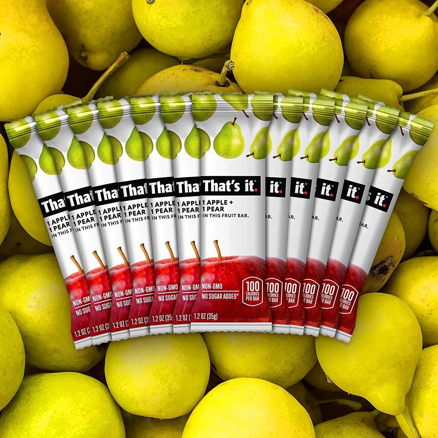 Thats It Apple and Pear Fruit Bar, 1.2 Ounce (Pack of 12) thumbnail 6