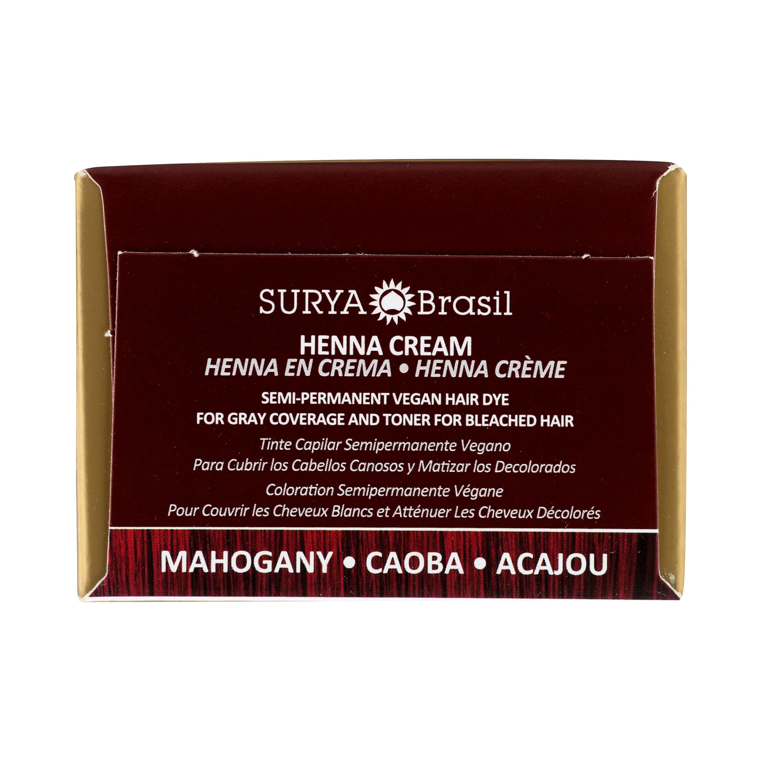 Surya Brasil Products Henna Cream, Mahogany, 2.37 Fluid Ounce thumbnail 5