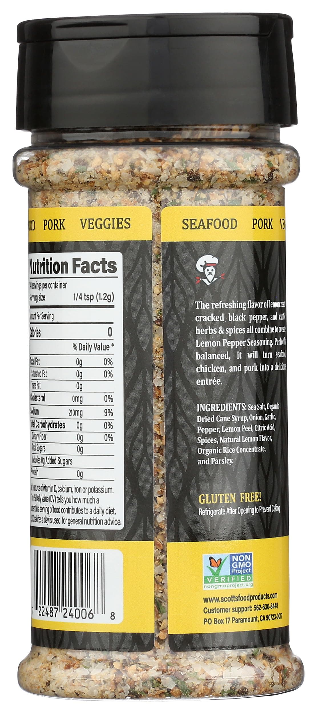 Scotts Food, Lemon Pepper Seasoning, 6 Ounce thumbnail 2