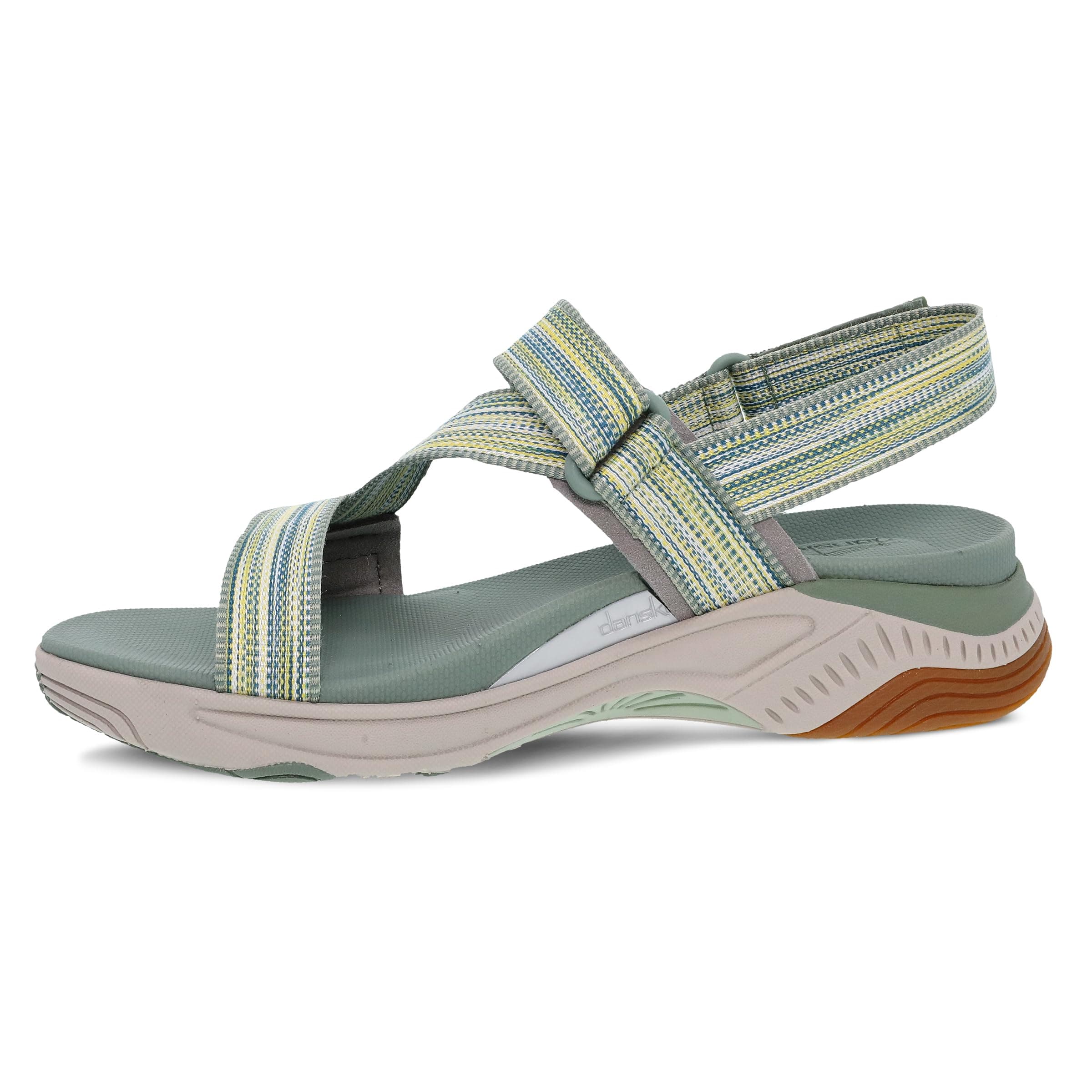 Dansko Rayna Fully Adjustable Sport Sandal for Women – Lightweight EVA Midsole and Rubber Outsole – Natural Arch Technology for Added Support – Hook and Loop Closure Sage Multi 7.5-8 M US thumbnail 6