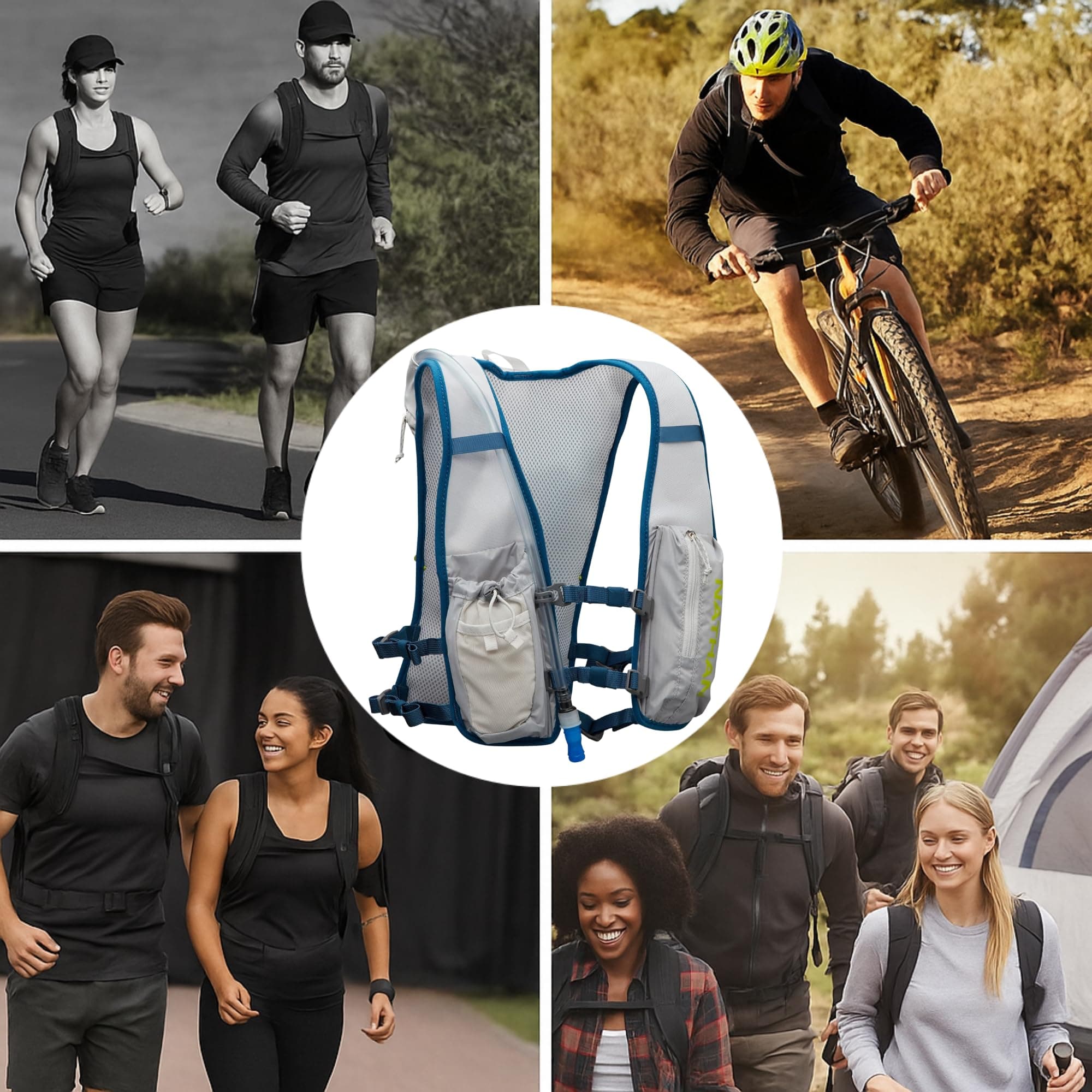 QuickStart 2.0 6 Liter Hydration Pack Vapor Grey/Finish Lime / OSFM thumbnail 4