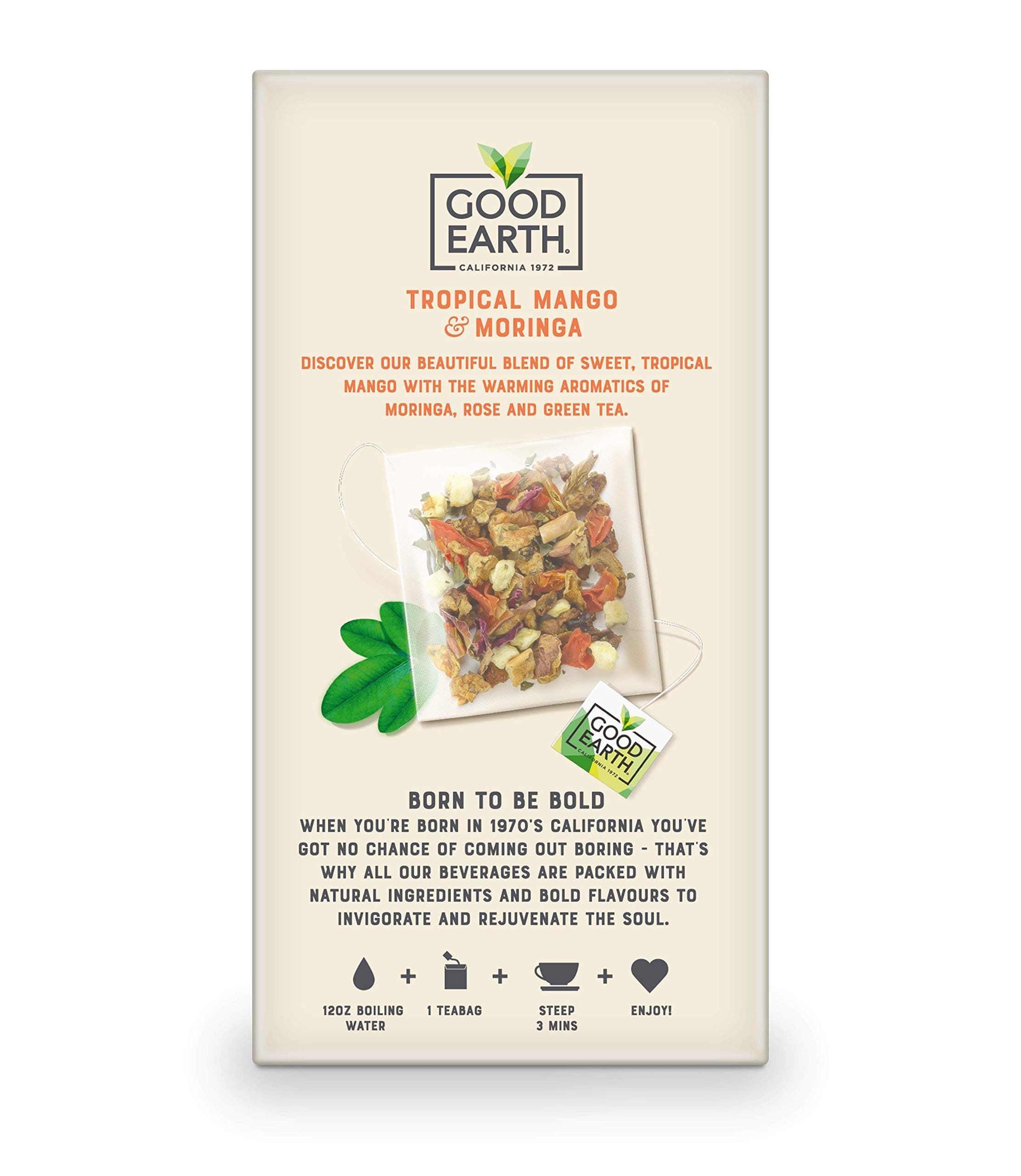 Good Earth Sensorial Blends Tropical Moringa & Mango Herbal Tea, 15Count thumbnail 2
