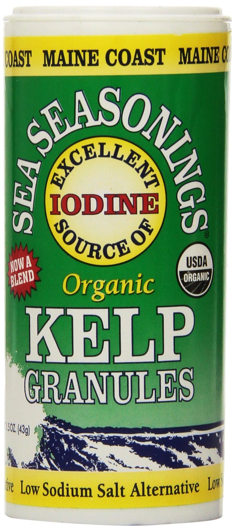 Maine Coast Sea Vegetables Kelp Granules Blend | Organic Seaweed Snacks | Sustainably Harvested | Low Sodium Salt Alternative | Rich in Iodine & Minerals | Ideal for Soups, Salad | 1.5 oz (Pack of 1) thumbnail 4