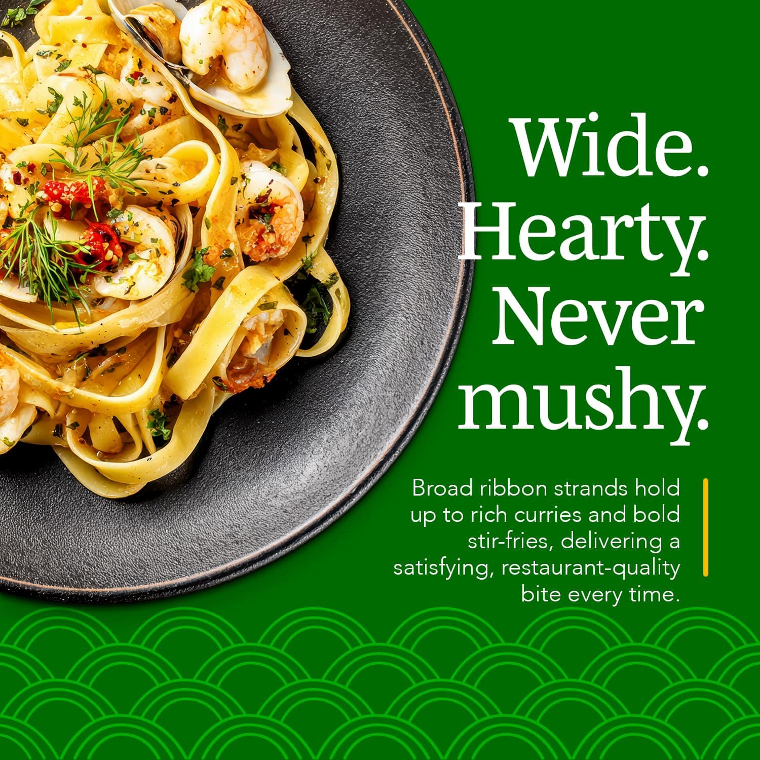 A Taste of Thai Fettuccine Rice Noodles (Straight Cut)| Restaurant-Quality Thai Flavor in Minutes | Vegan, Gluten-Free,Wheat Free, Non-GMO| Perfect for Stir-Fries, Soup & Asian Dishes 16 oz, Pack of 1 thumbnail 6