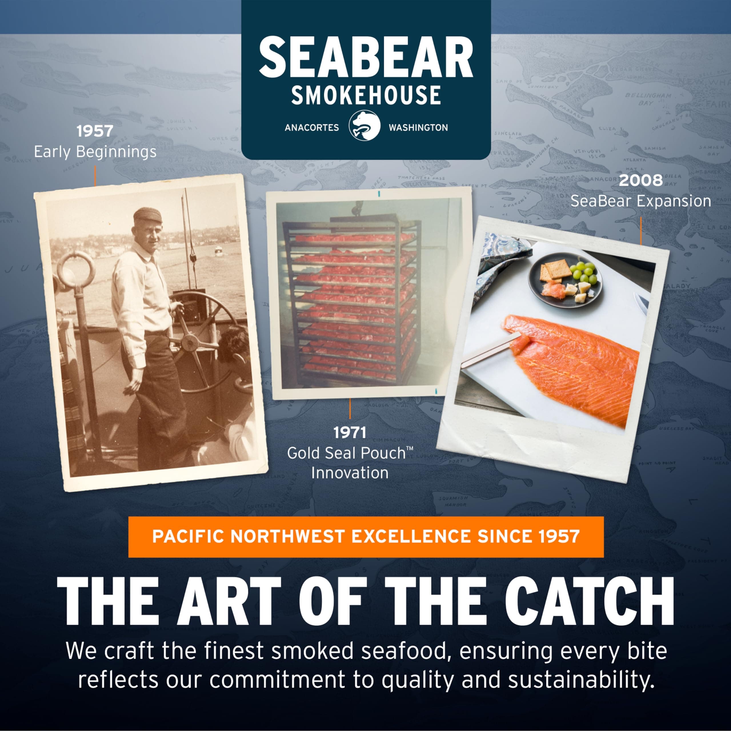 SeaBear Spicy Heat Wild King Salmon Jerky 2-Pack Smoked Salmon Jerky, Wild-Caught Alaskan Salmon, High-Protein Snack, Cold Smoked & Ready to Eat, Classic Smokehouse Flavor, 2.5 oz Bag (Pack of 2) thumbnail 6