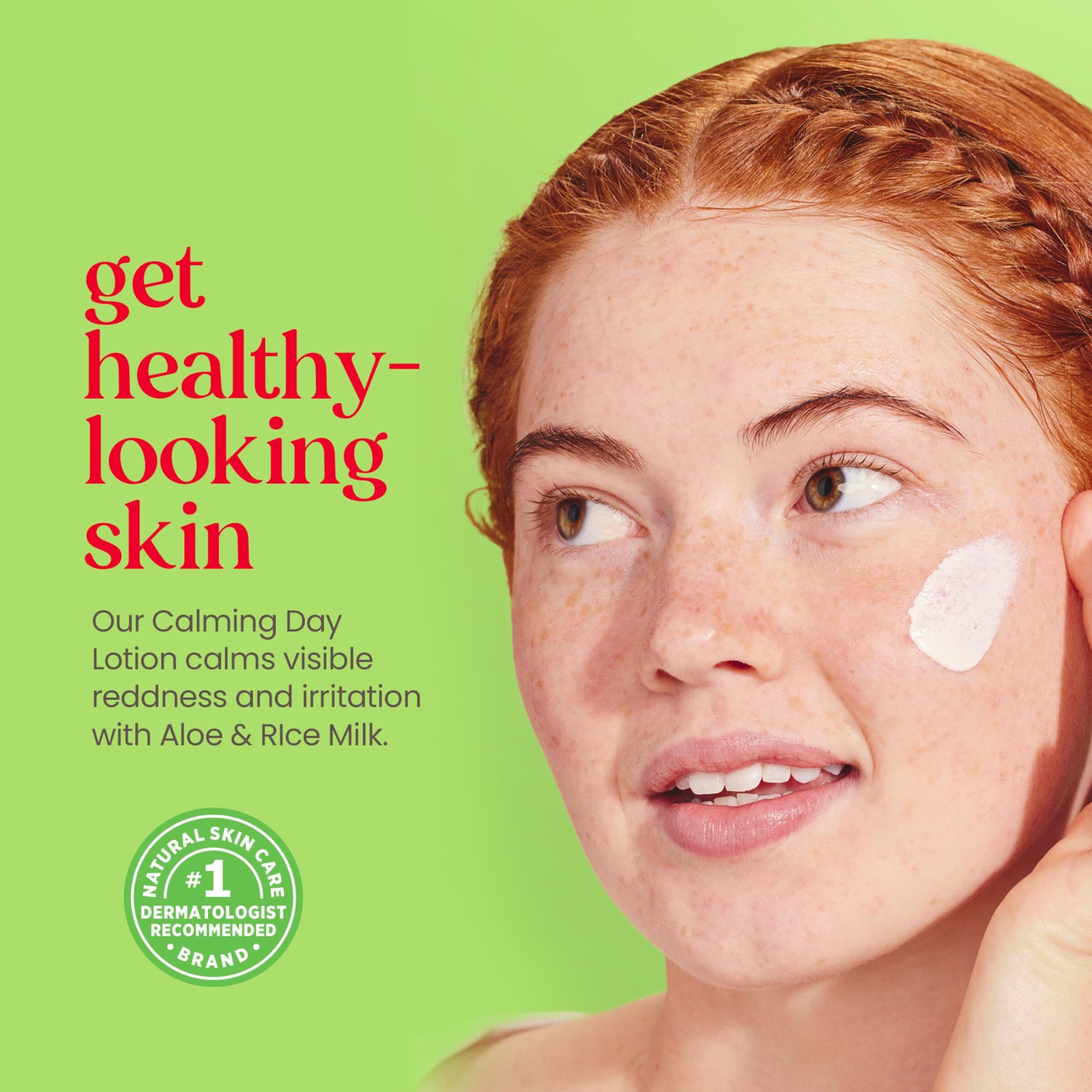 Burt's Bees SPF 30 Calming Day Face Lotion With Aloe and Rice Milk for Sensitive Skin, Sunscreen Face Lotion Soothes Redness and Irritation, 99.4 Percent Natural Origin Skin Care, 1.8 oz. Tube thumbnail 4