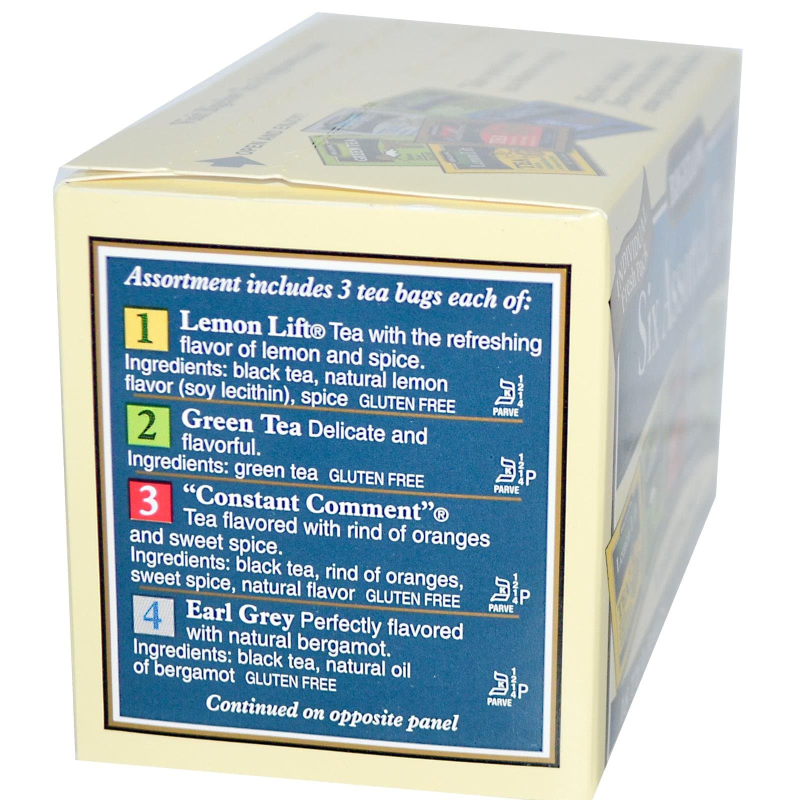 Six Assorted Tea Variety Pack 18 Bag(S) thumbnail 2