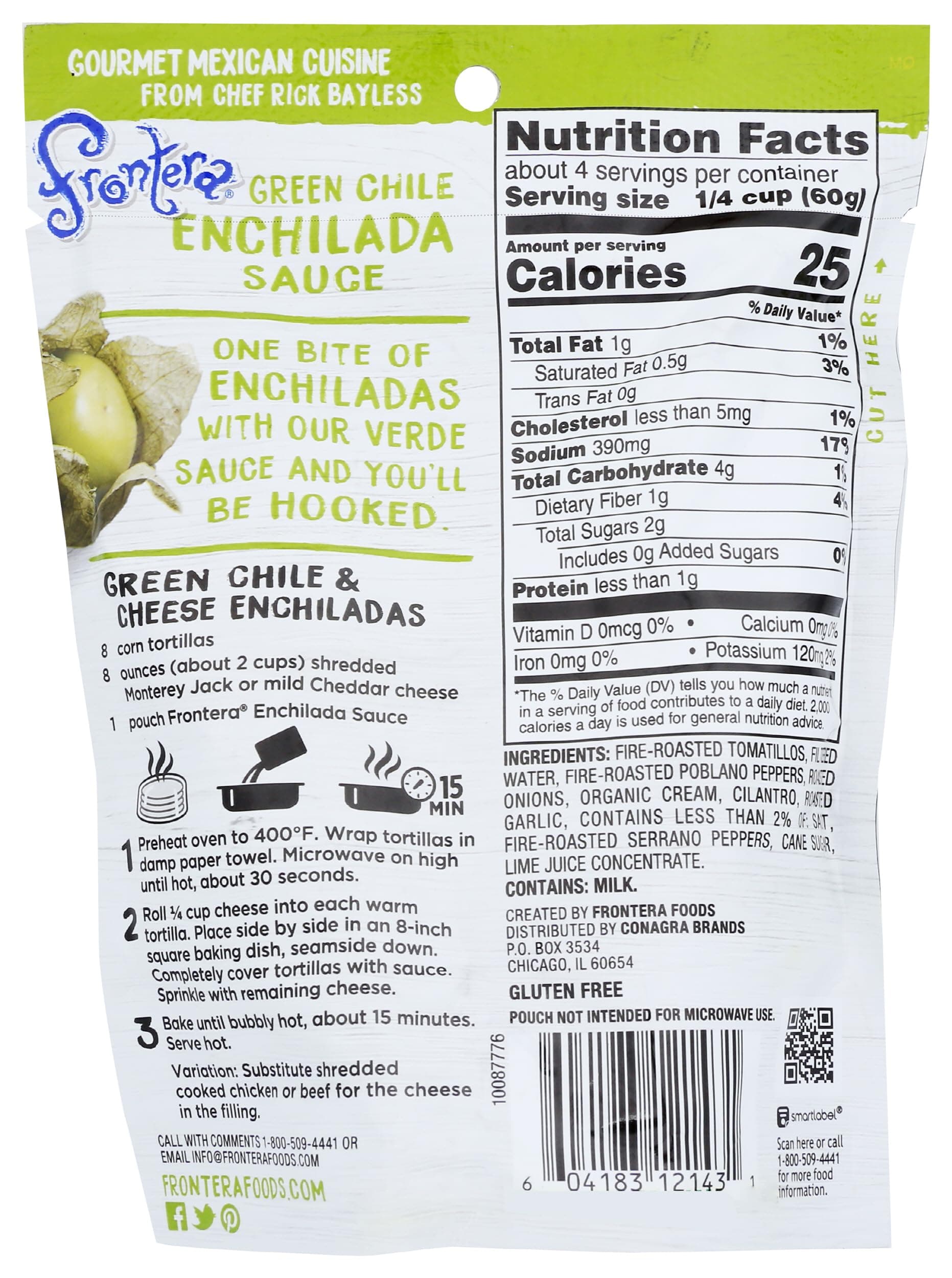 Frontera Green Chili Enchilada Sauce, 8 oz thumbnail 2