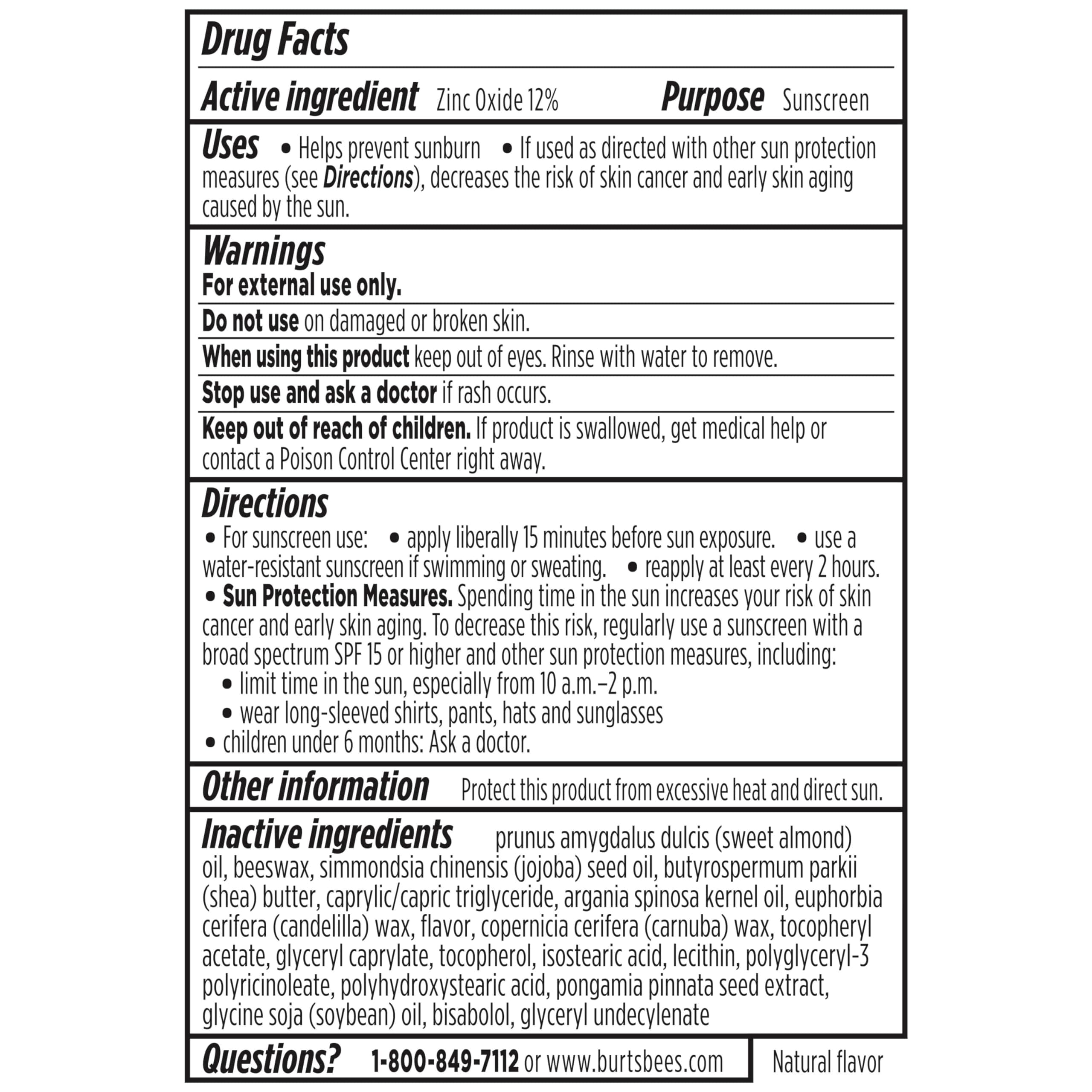 Burt’s Bees SPF 30 Lip Balm, Beaches and Cream, Water-Resistant Sun Care, Nano-Free Zinc Oxide Formula, Natural Origin Conditioning Lip Treatment, 3 Tubes, 0.15 oz. thumbnail 8