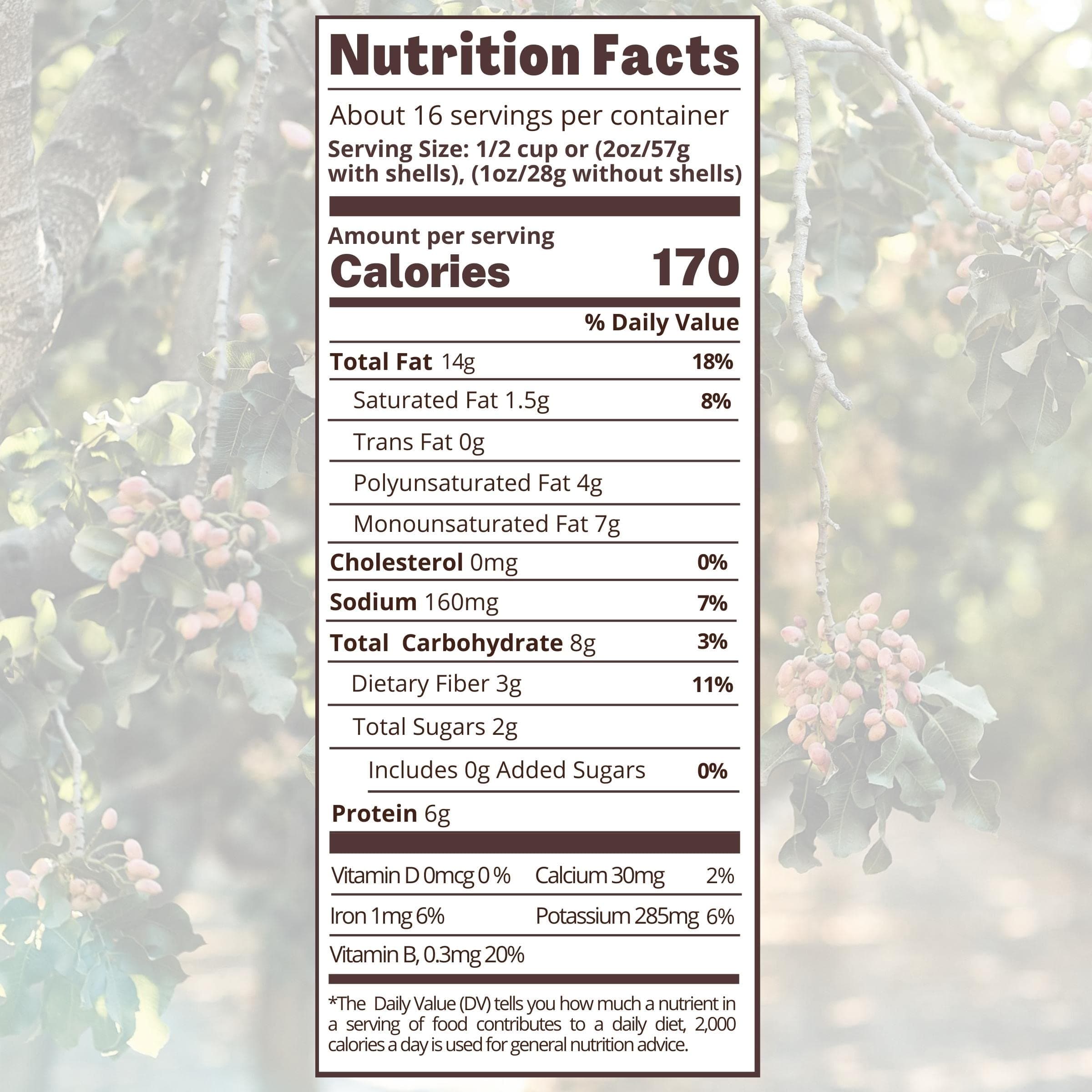 Nichols Farms California Pistachios Roasted Salted, Organic With Sea Salt, 32-Ounce Bag thumbnail 3