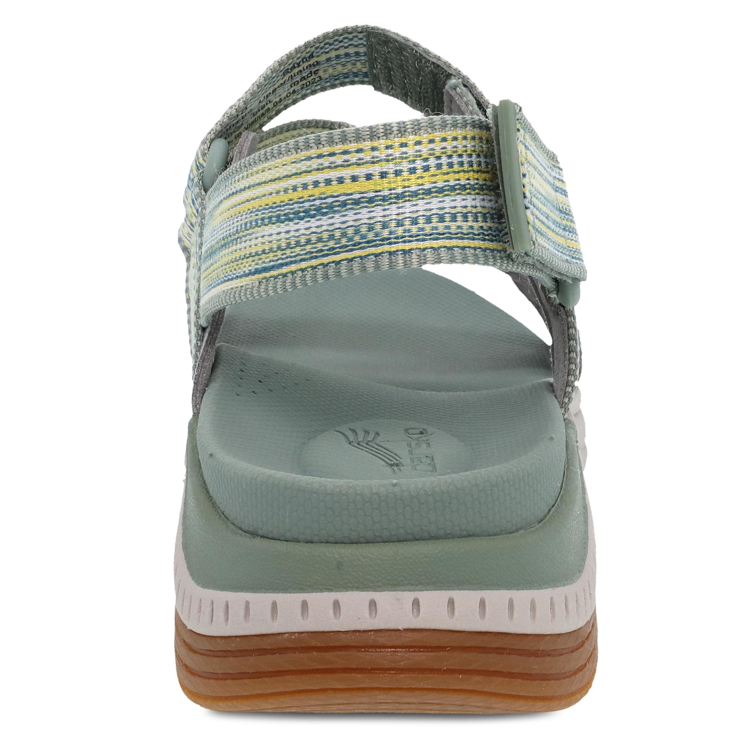 Dansko Rayna Fully Adjustable Sport Sandal for Women – Lightweight EVA Midsole and Rubber Outsole – Natural Arch Technology for Added Support – Hook and Loop Closure Sage Multi 7.5-8 M US thumbnail 5