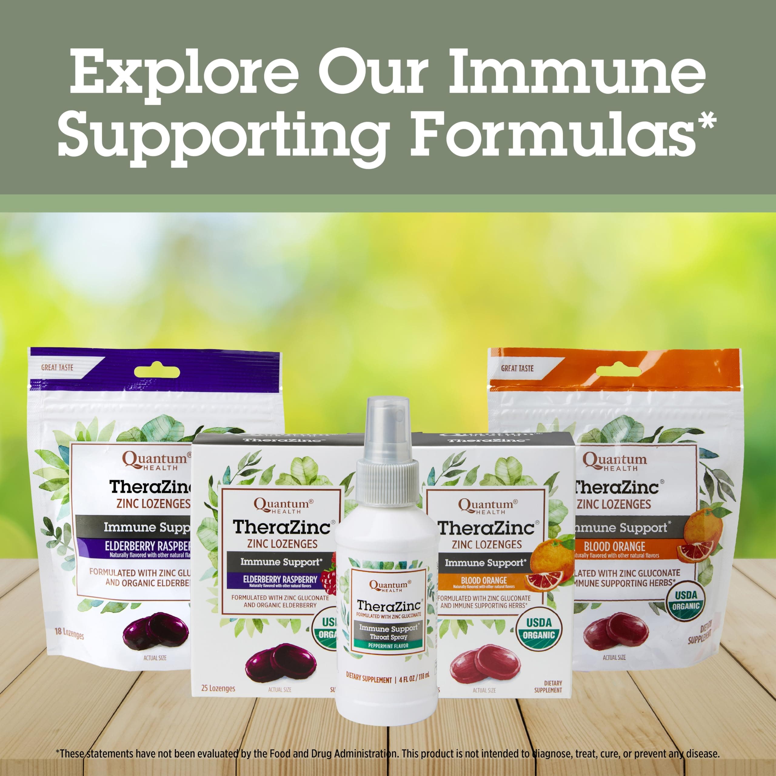 Quantum Health TheraZinc Throat Spray Immune Support & Helps Calm Discomfort Liquid Zinc Gluconate Elderberry Echinacea & Slippery Elm Relief for Adults & Kids 12+, Peppermint Flavor - 4 Ounce thumbnail 8